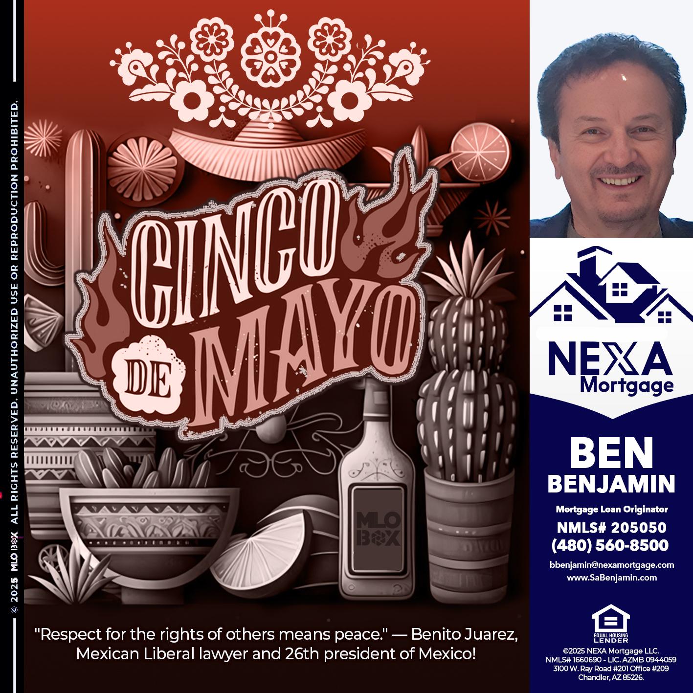 Feliz 5 de Mayo - Ben Benjamin -Mortgage Loan Originator