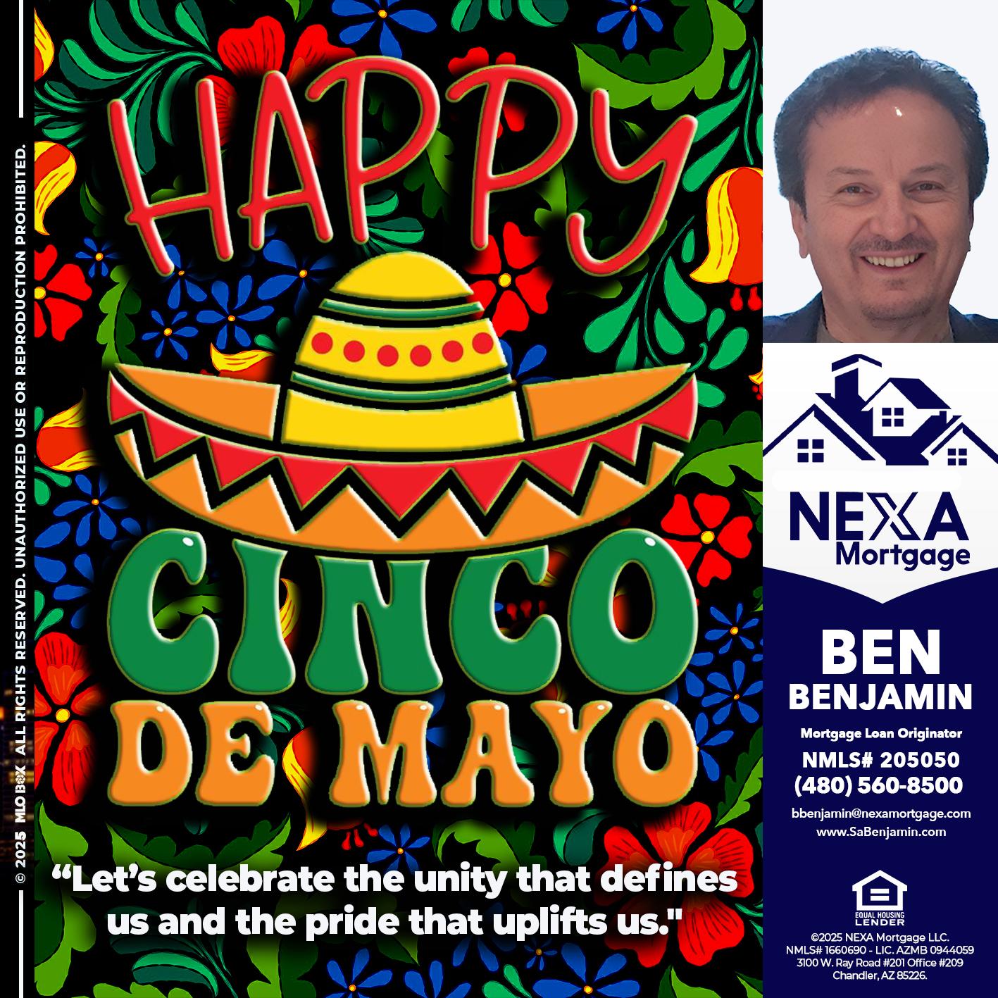 Happy 5 de Mayo - Ben Benjamin -Mortgage Loan Originator