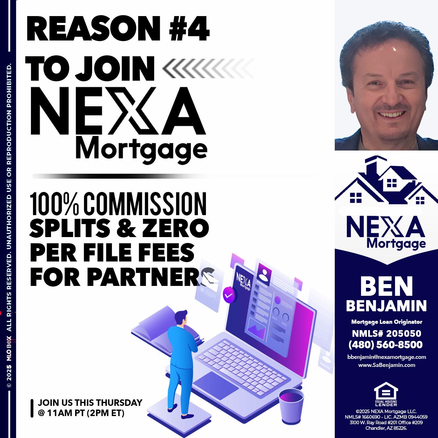 REASON 4 - Ben Benjamin -Mortgage Loan Originator