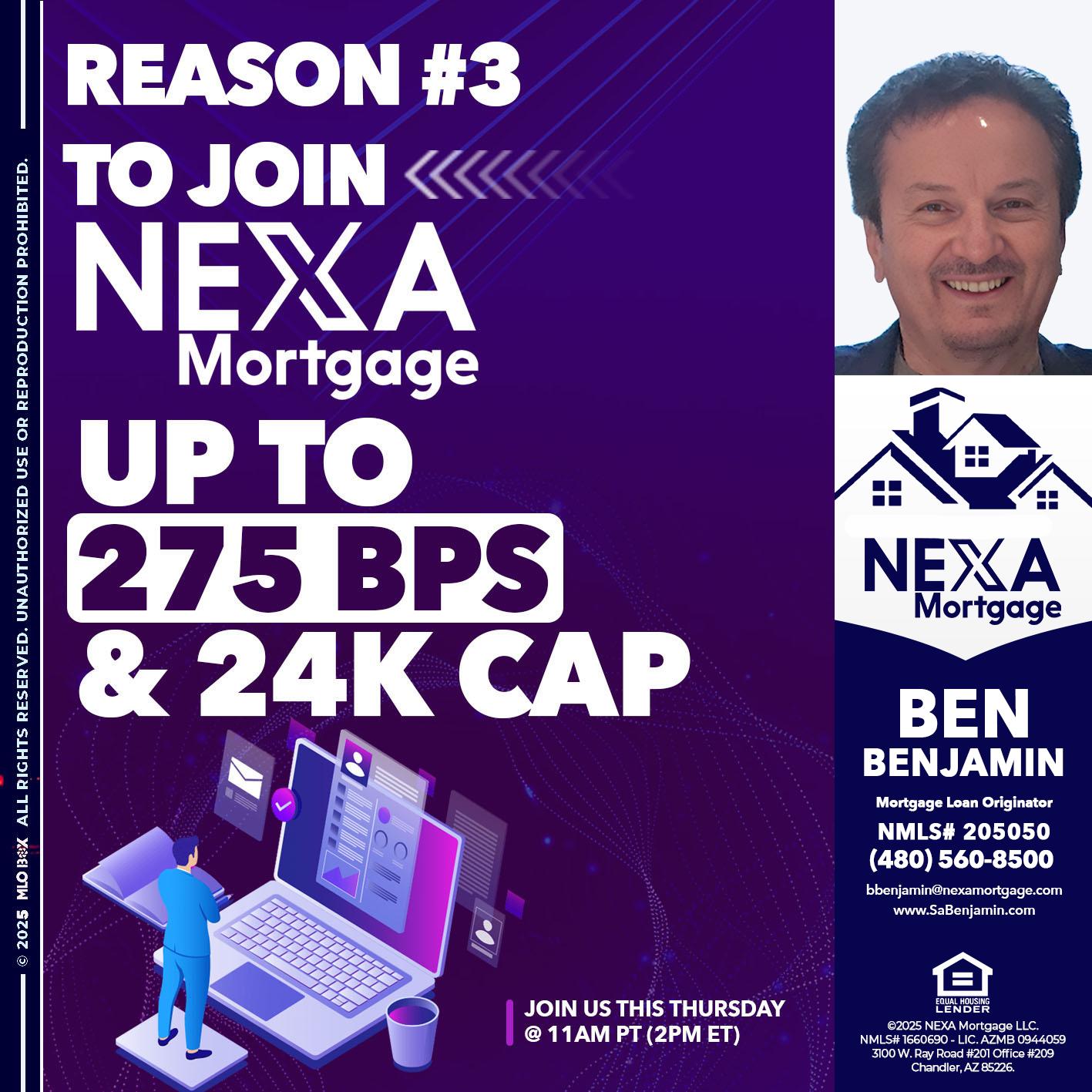 REASON 3 - Ben Benjamin -Mortgage Loan Originator