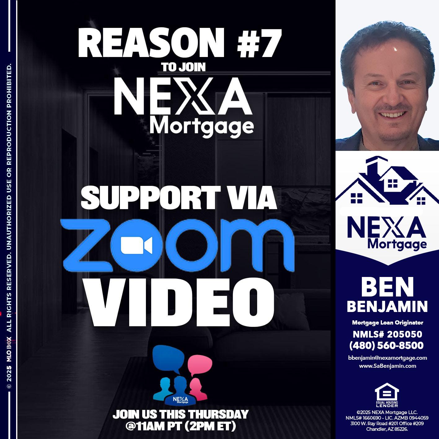 REASON 7 - Ben Benjamin -Mortgage Loan Originator