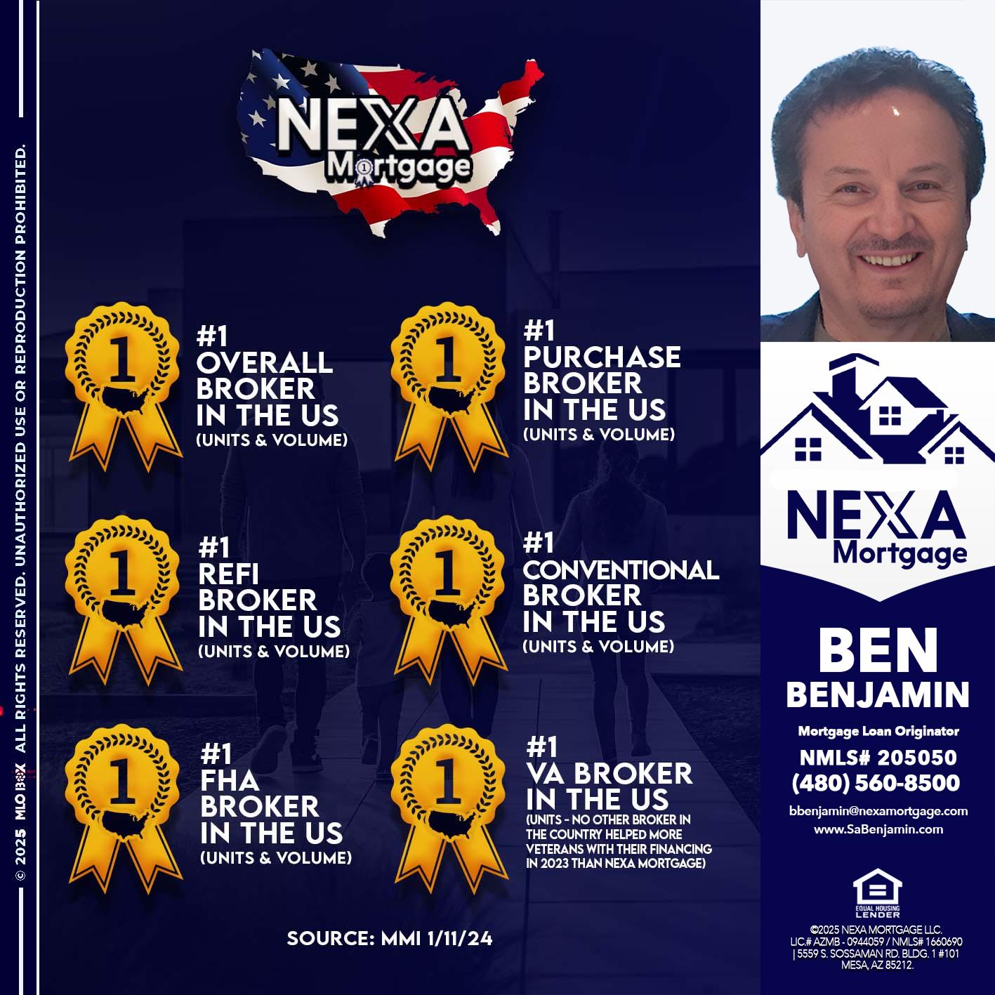 #1 - Ben Benjamin -Mortgage Loan Originator