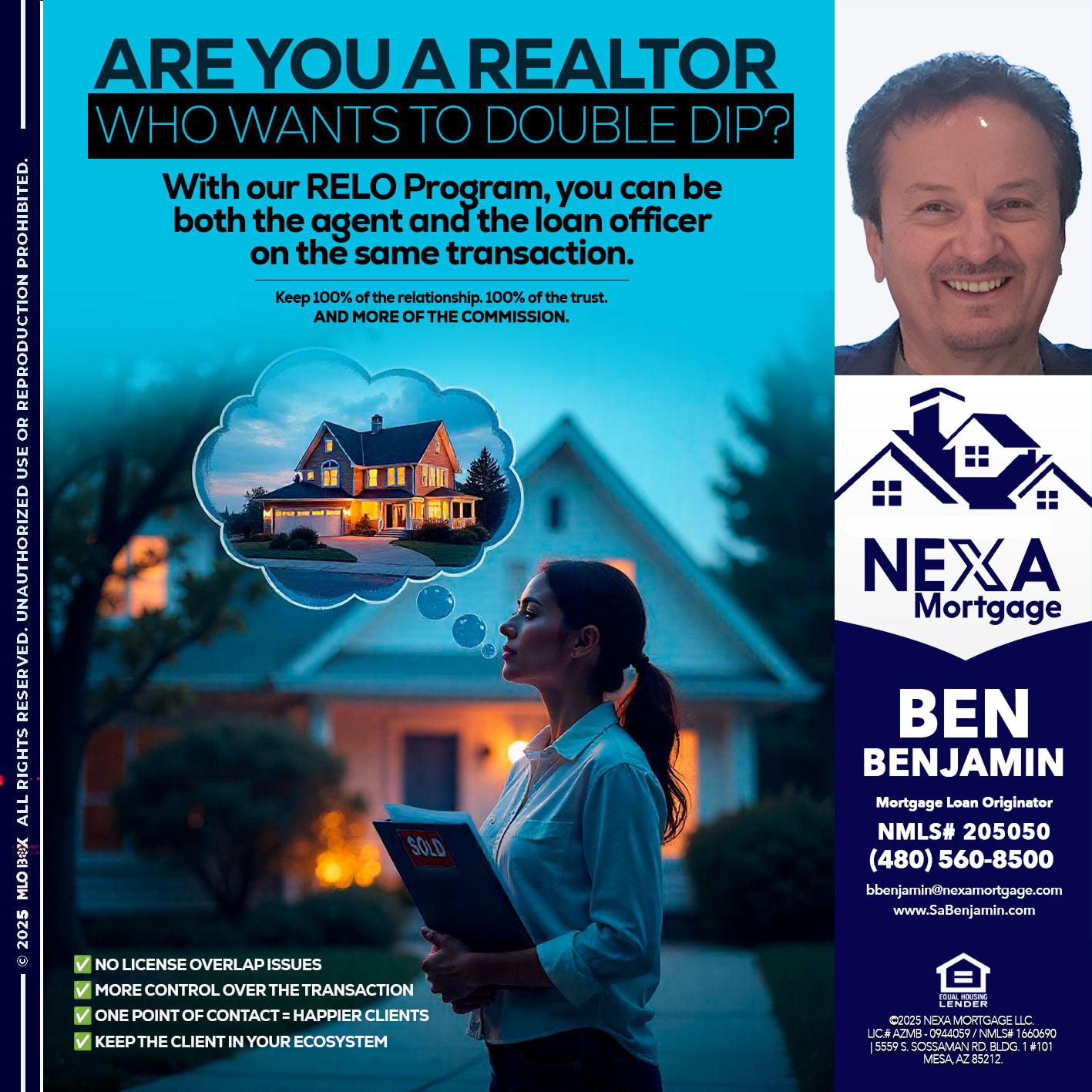 Are you a Realtor? - Ben Benjamin -Mortgage Loan Originator