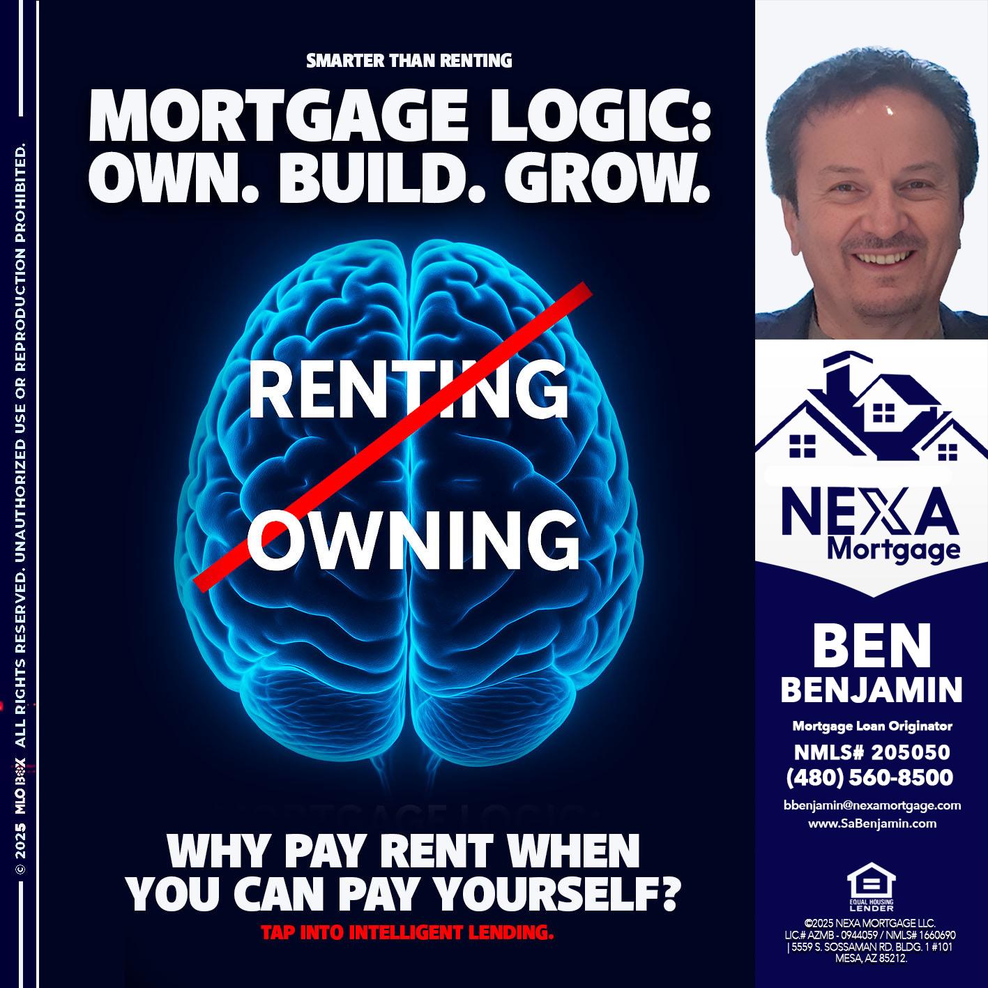 mortgage logic - Ben Benjamin -Mortgage Loan Originator