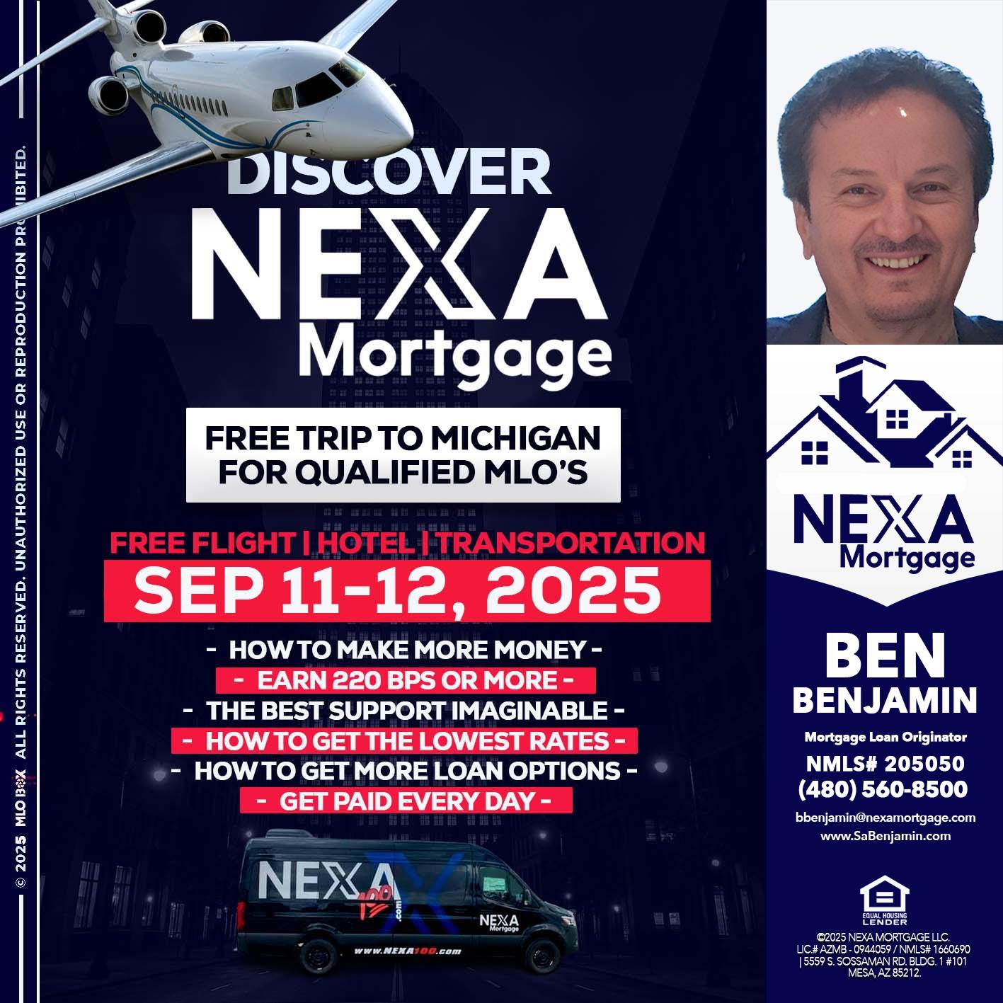 DISCOVER NEXA MORTGAGE - Ben Benjamin -Mortgage Loan Originator