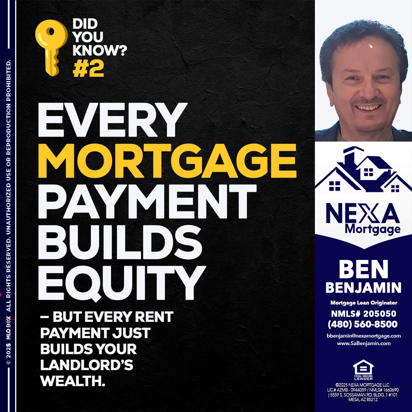 DID YOU KNOW? - Ben Benjamin -Mortgage Loan Originator