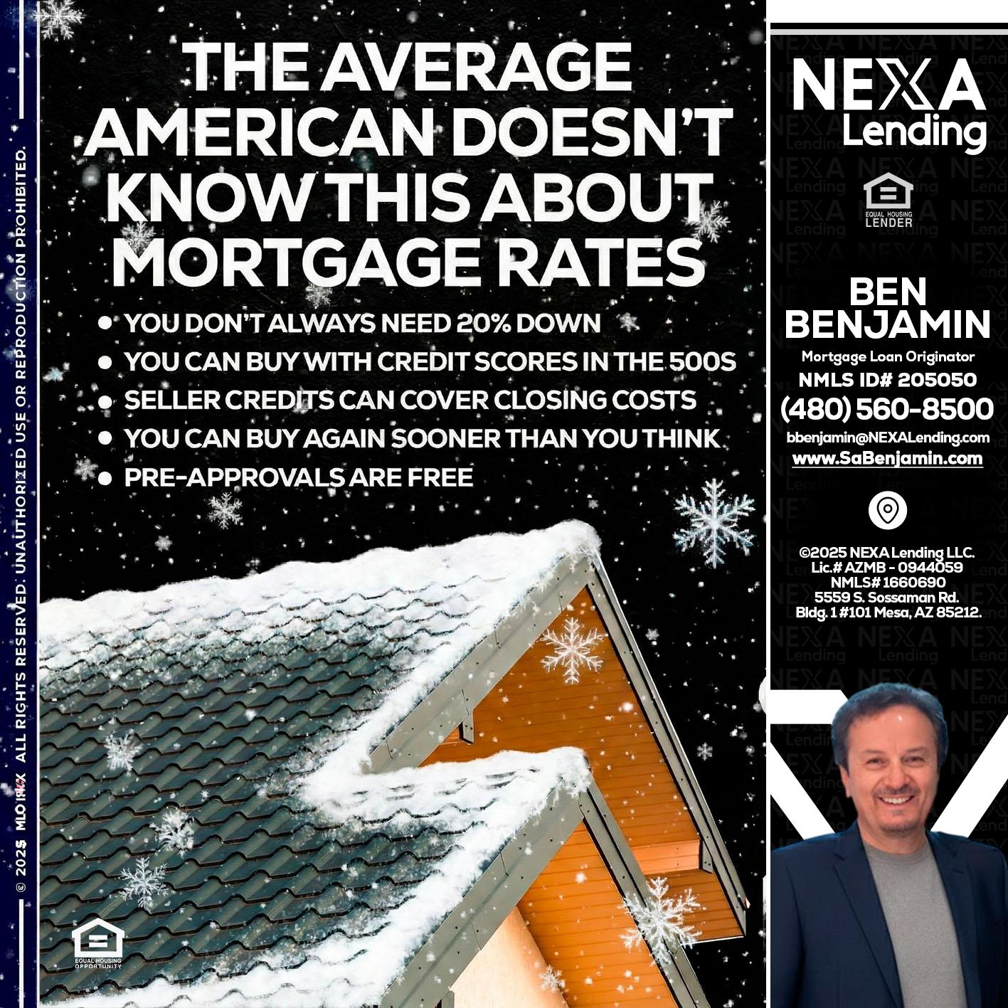 THE AVERAGE - Ben Benjamin -Mortgage Loan Originator