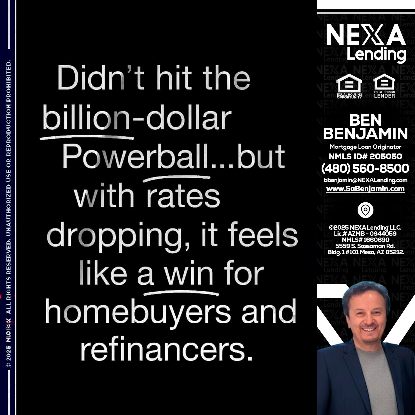 DIDNT HIT - Ben Benjamin -Mortgage Loan Originator