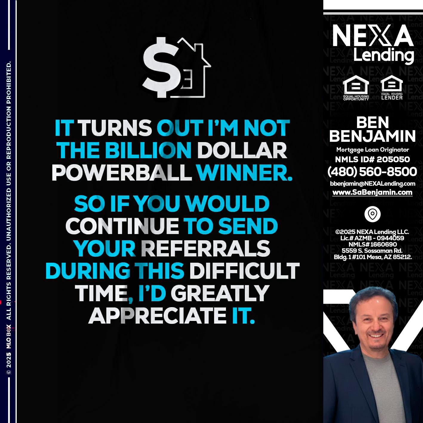 IT TURNS - Ben Benjamin -Mortgage Loan Originator