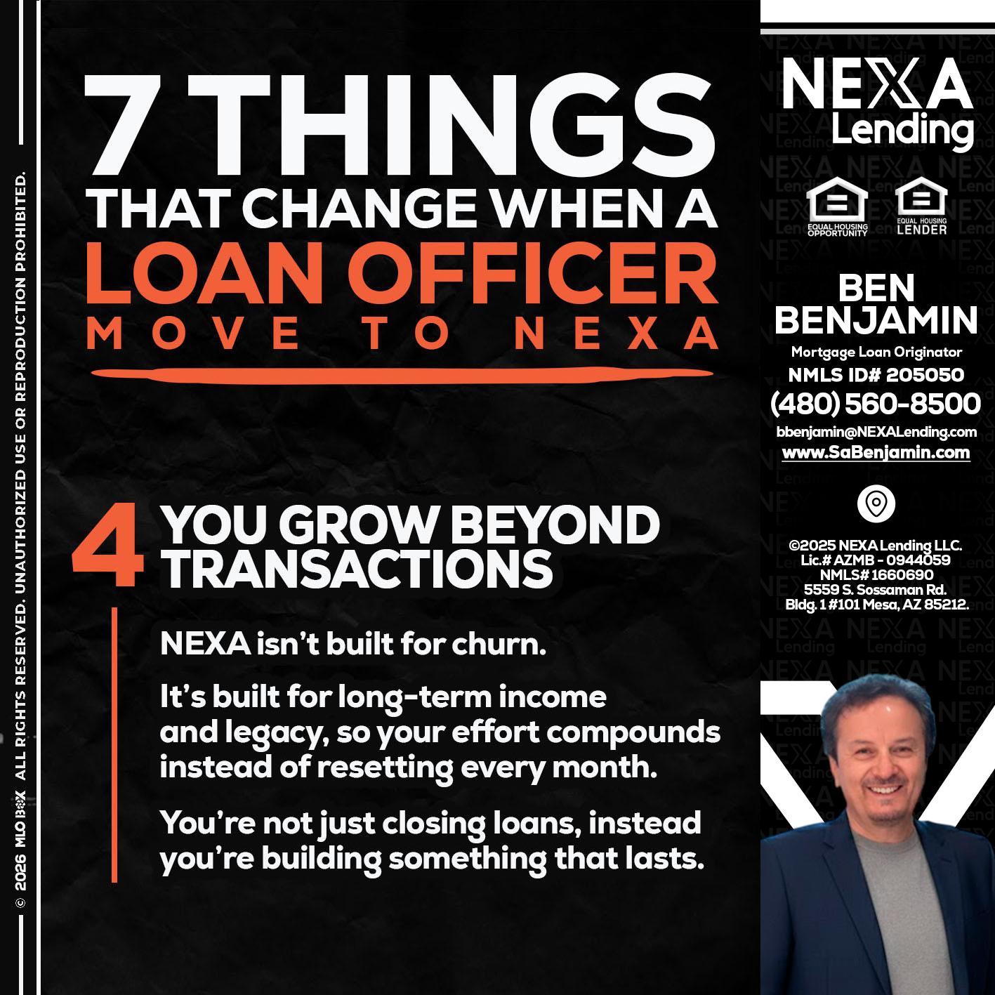 7 THINGS (4) - Ben Benjamin -Mortgage Loan Originator