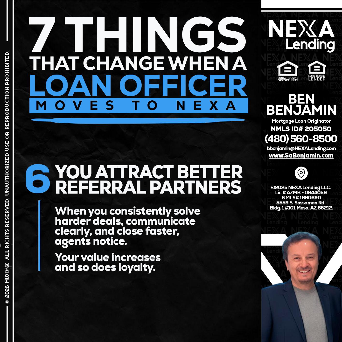 7 THINGS (6) - Ben Benjamin -Mortgage Loan Originator