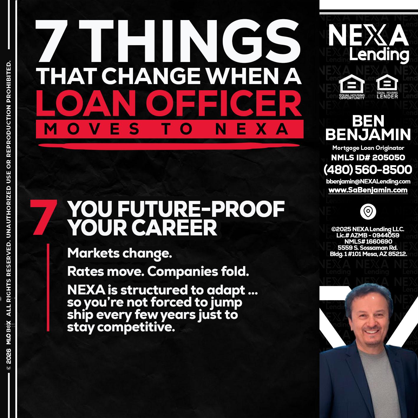 7 THINGS (7) - Ben Benjamin -Mortgage Loan Originator