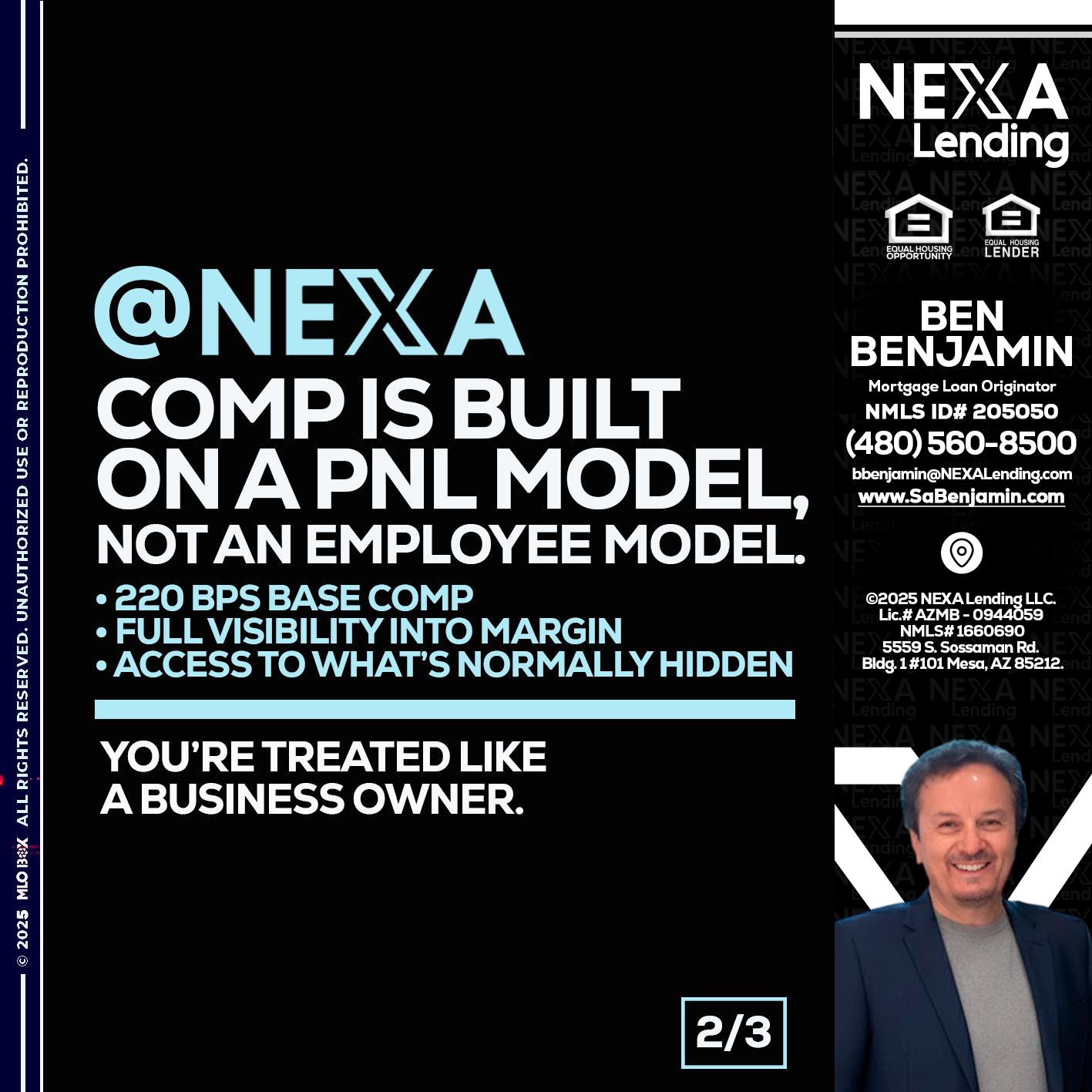 2 OF 3 - Ben Benjamin -Mortgage Loan Originator