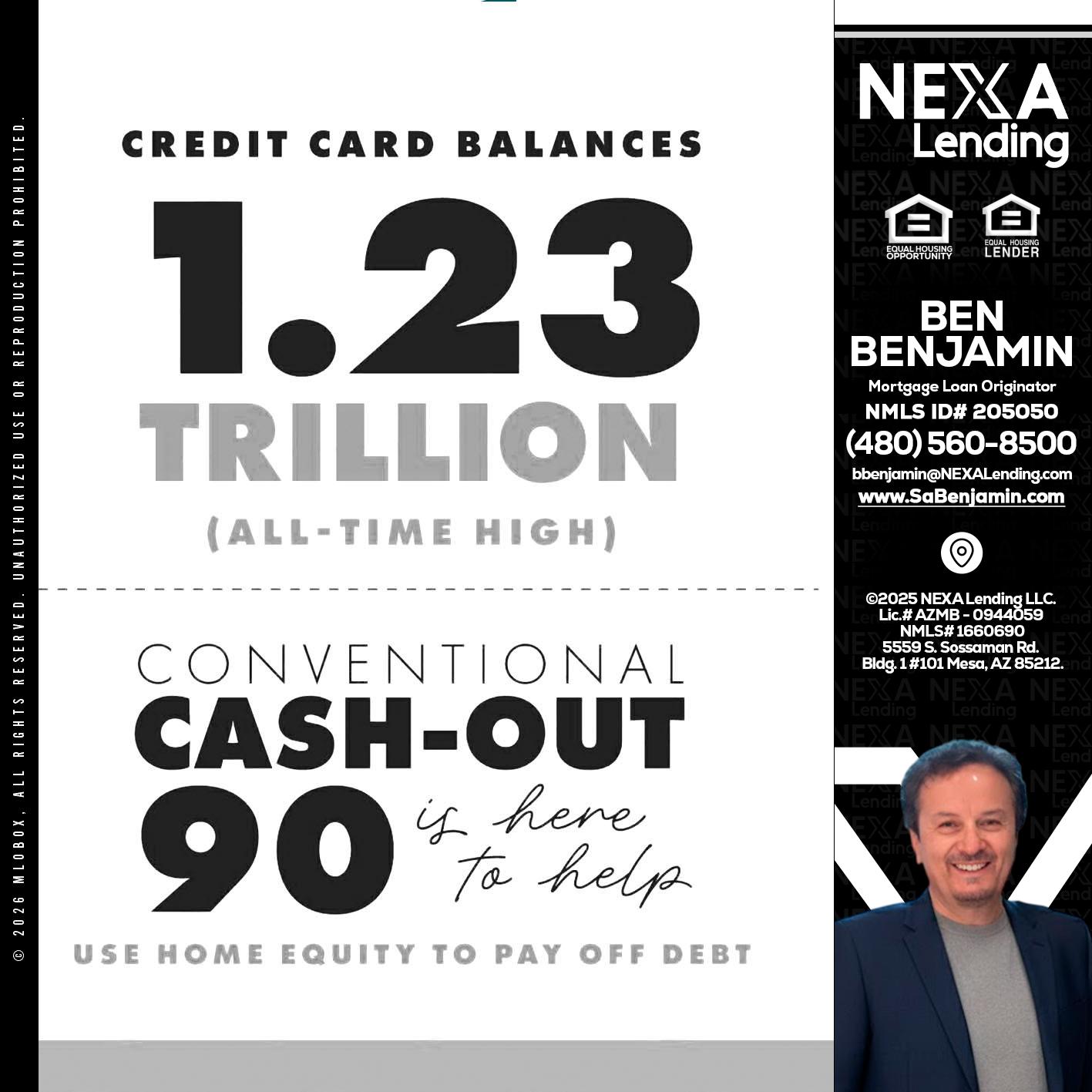 CREDIT CARD BALANCE - Ben Benjamin -Mortgage Loan Originator
