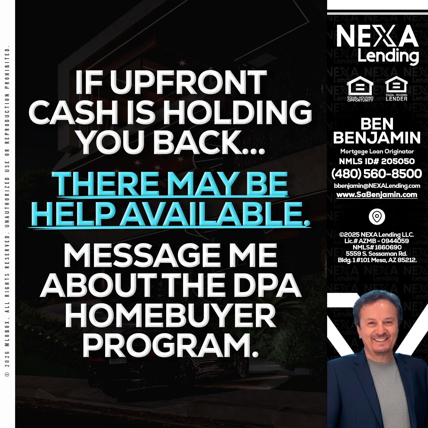 IF UPFRONT - Ben Benjamin -Mortgage Loan Originator