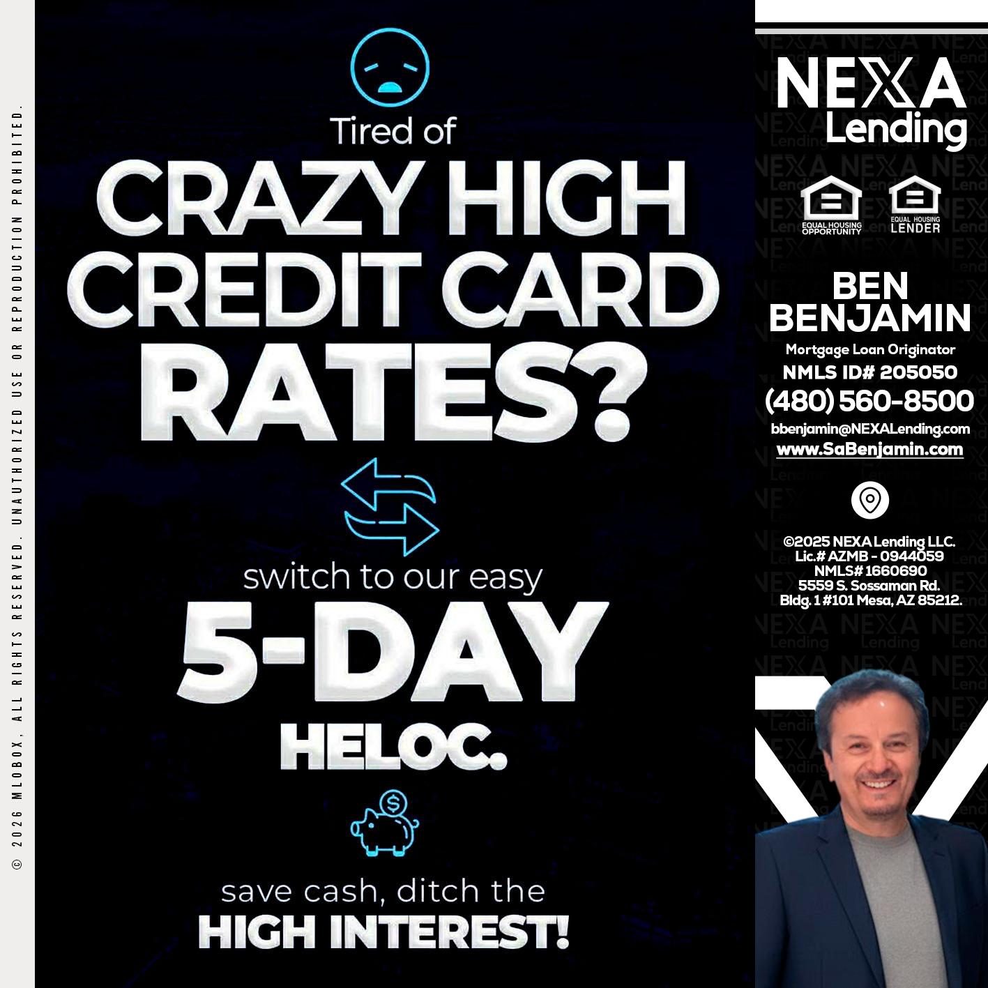 CRAZY HIGH - Ben Benjamin -Mortgage Loan Originator
