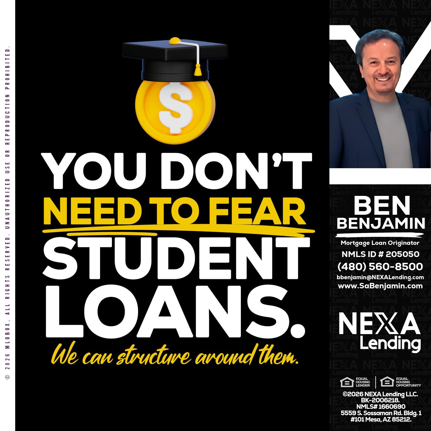 YOU DONT NEED - Ben Benjamin -Mortgage Loan Originator