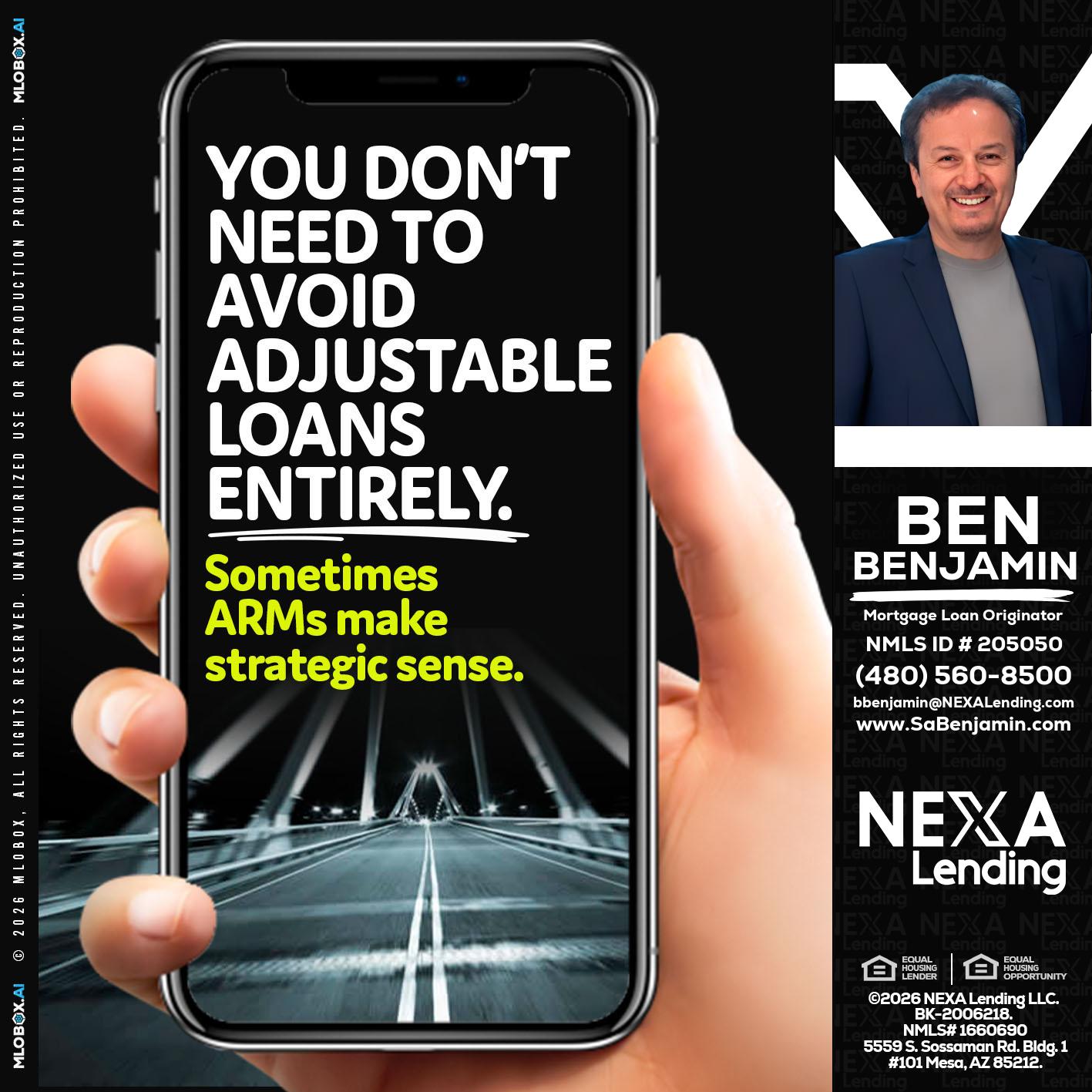 YOU DONT NEED - Ben Benjamin -Mortgage Loan Originator