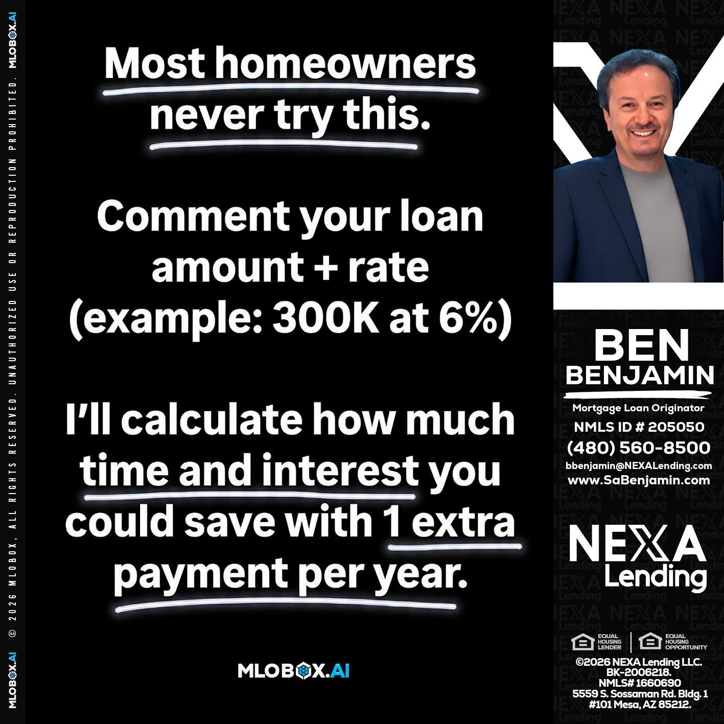 most owners - Ben Benjamin -Mortgage Loan Originator