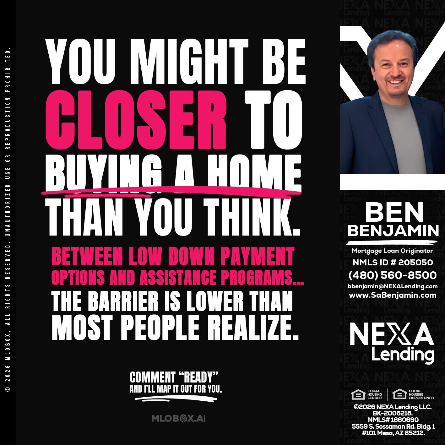 YOU MIGHT BE - Ben Benjamin -Mortgage Loan Originator
