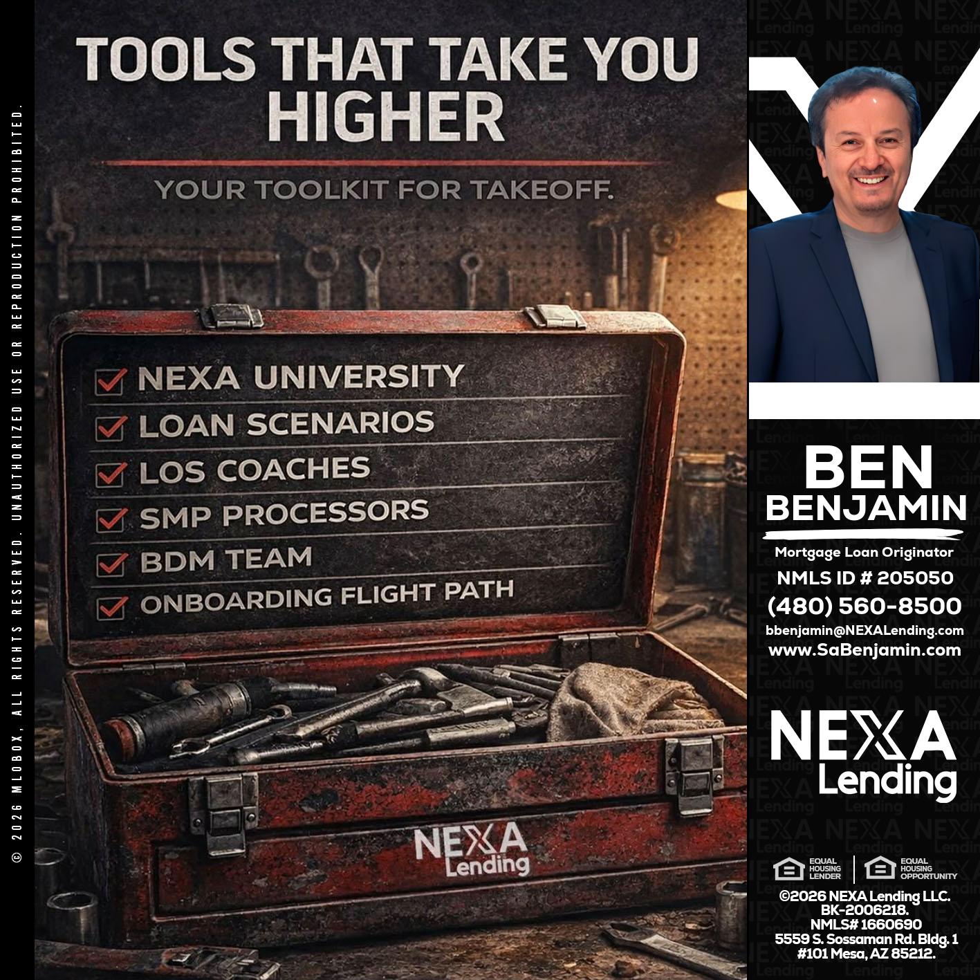 TOOLS THAT - Ben Benjamin -Mortgage Loan Originator