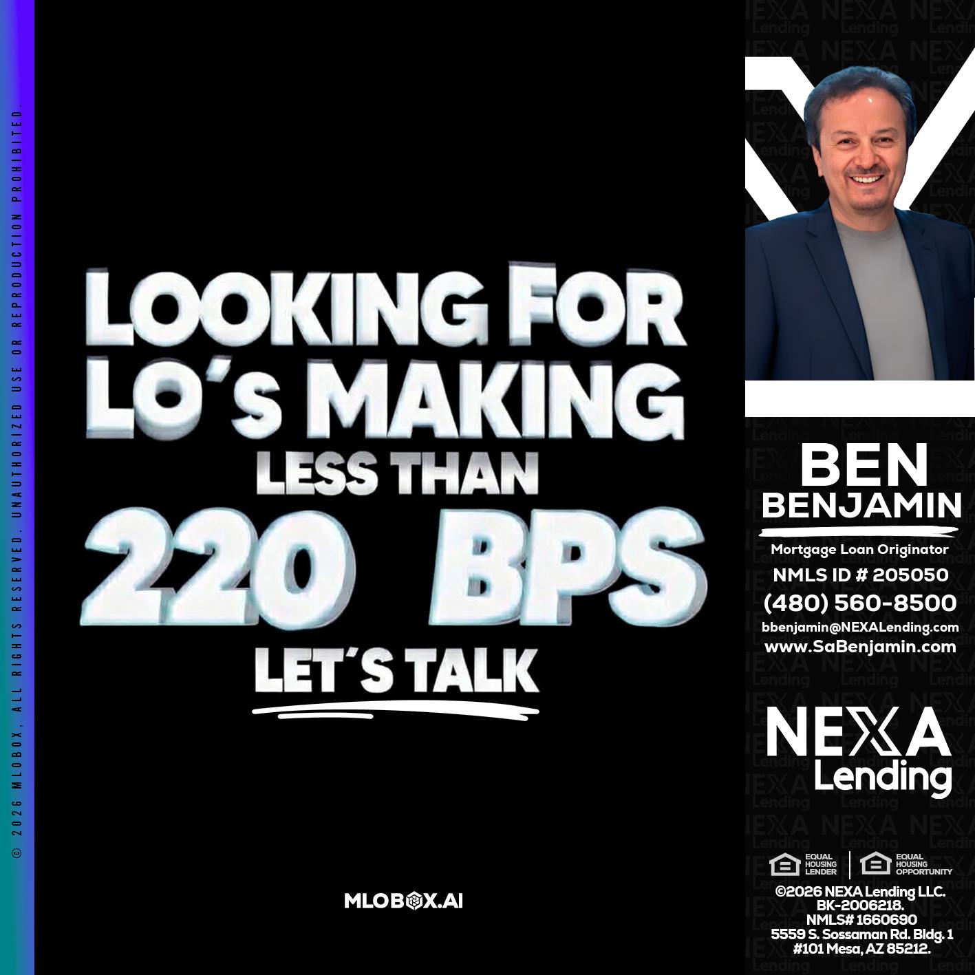 LOOKING FOR - Ben Benjamin -Mortgage Loan Originator