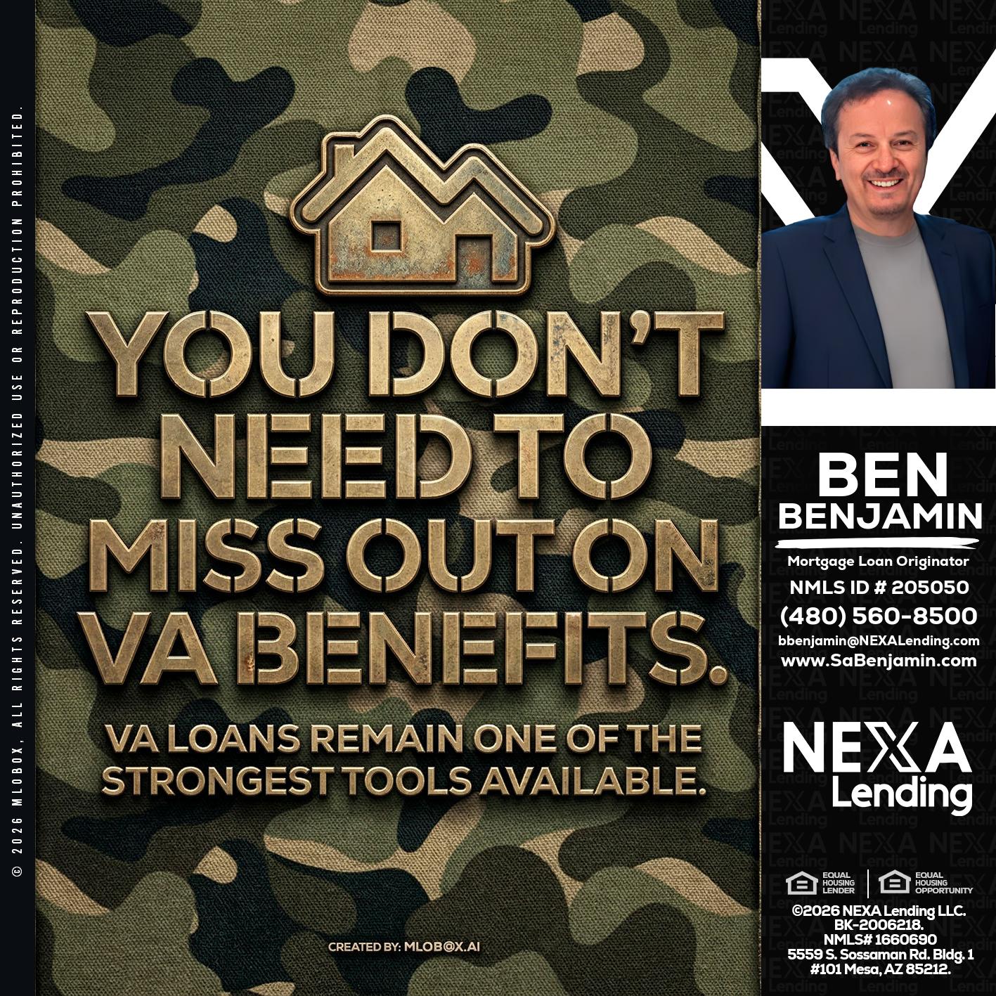 you don't need - Ben Benjamin -Mortgage Loan Originator