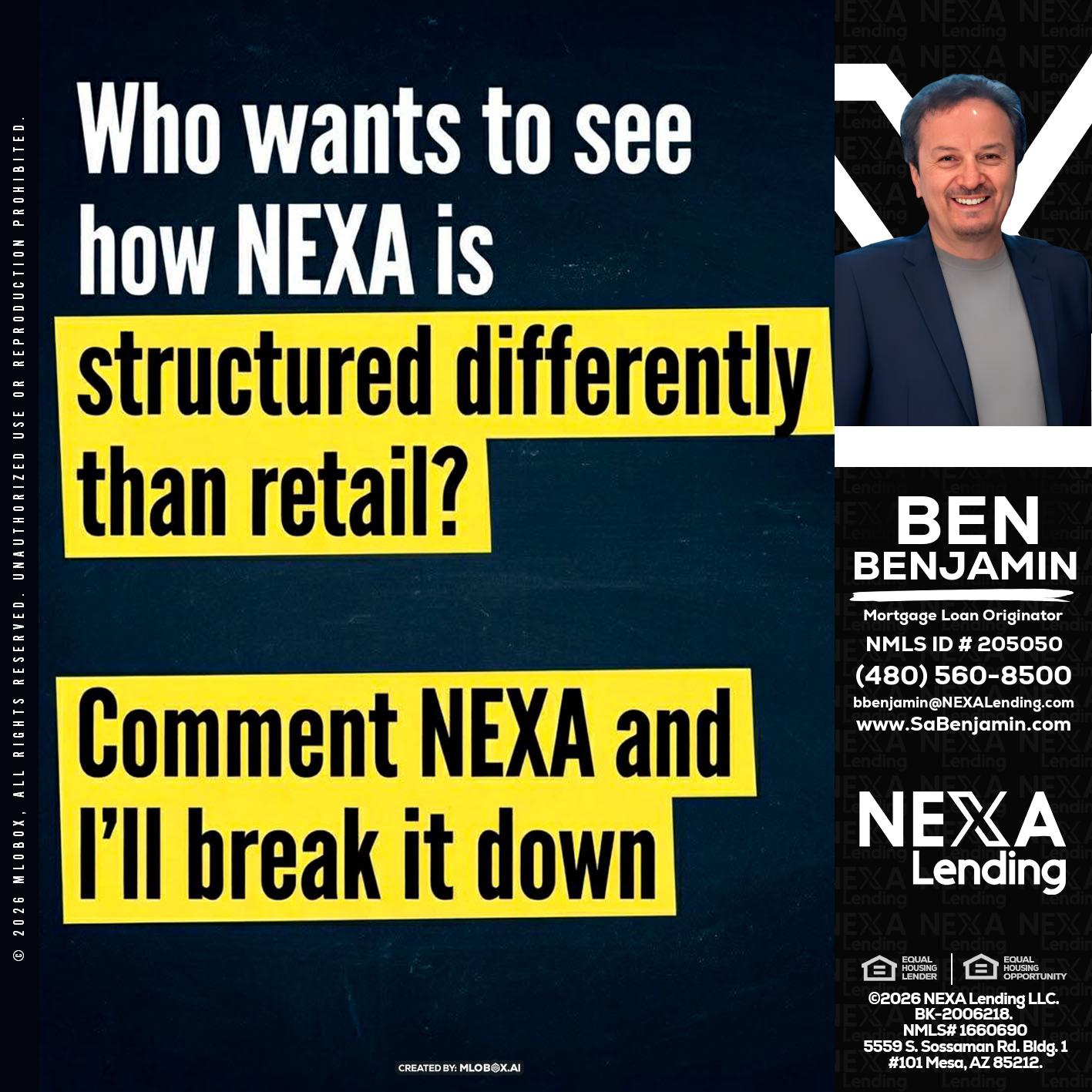 who want to see - Ben Benjamin -Mortgage Loan Originator