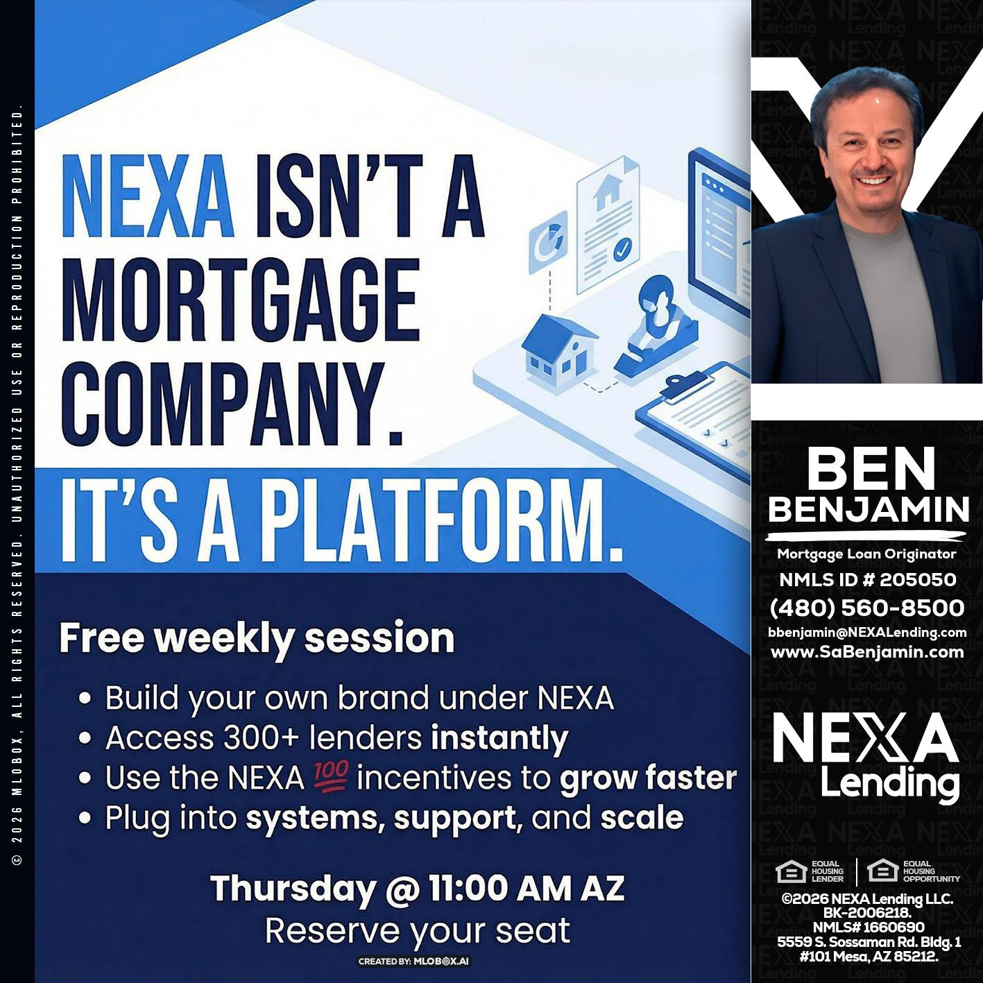 NEXA ISNT - Ben Benjamin -Mortgage Loan Originator