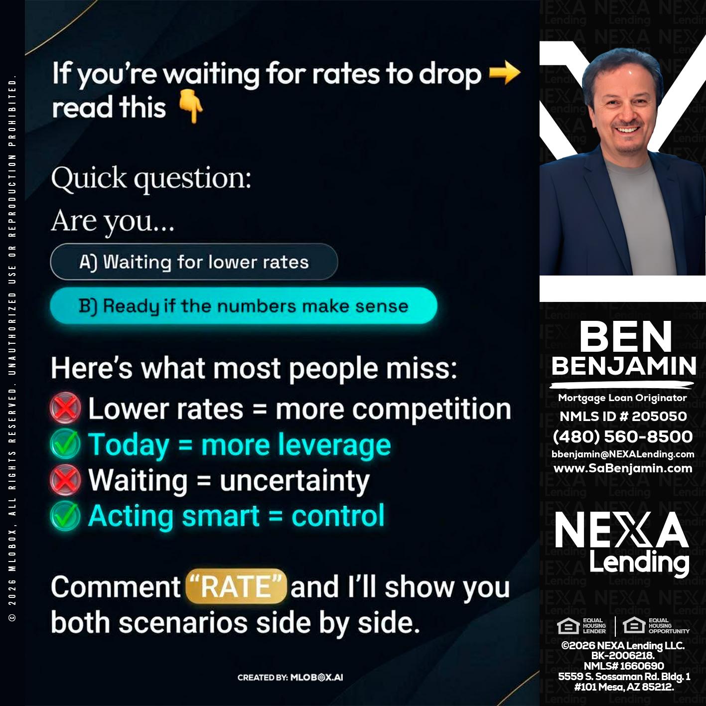 IF YOU ARE - Ben Benjamin -Mortgage Loan Originator