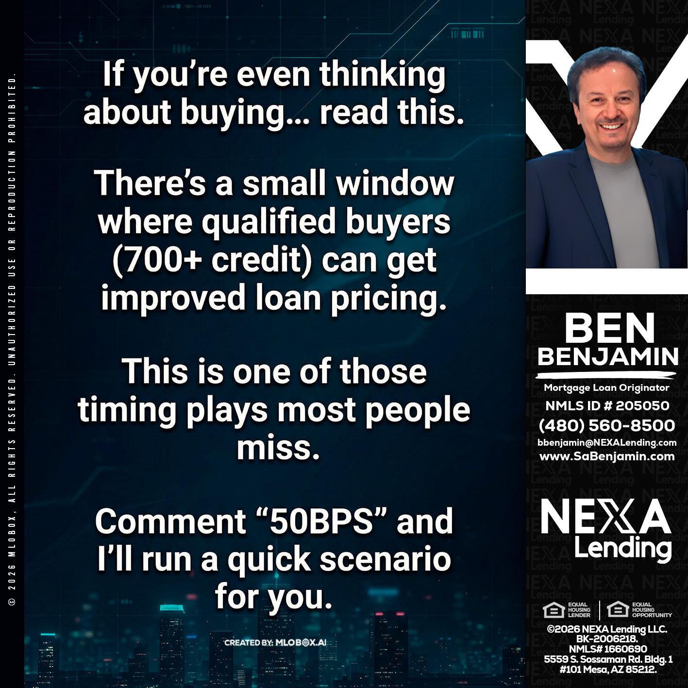 IF YOU EVER - Ben Benjamin -Mortgage Loan Originator