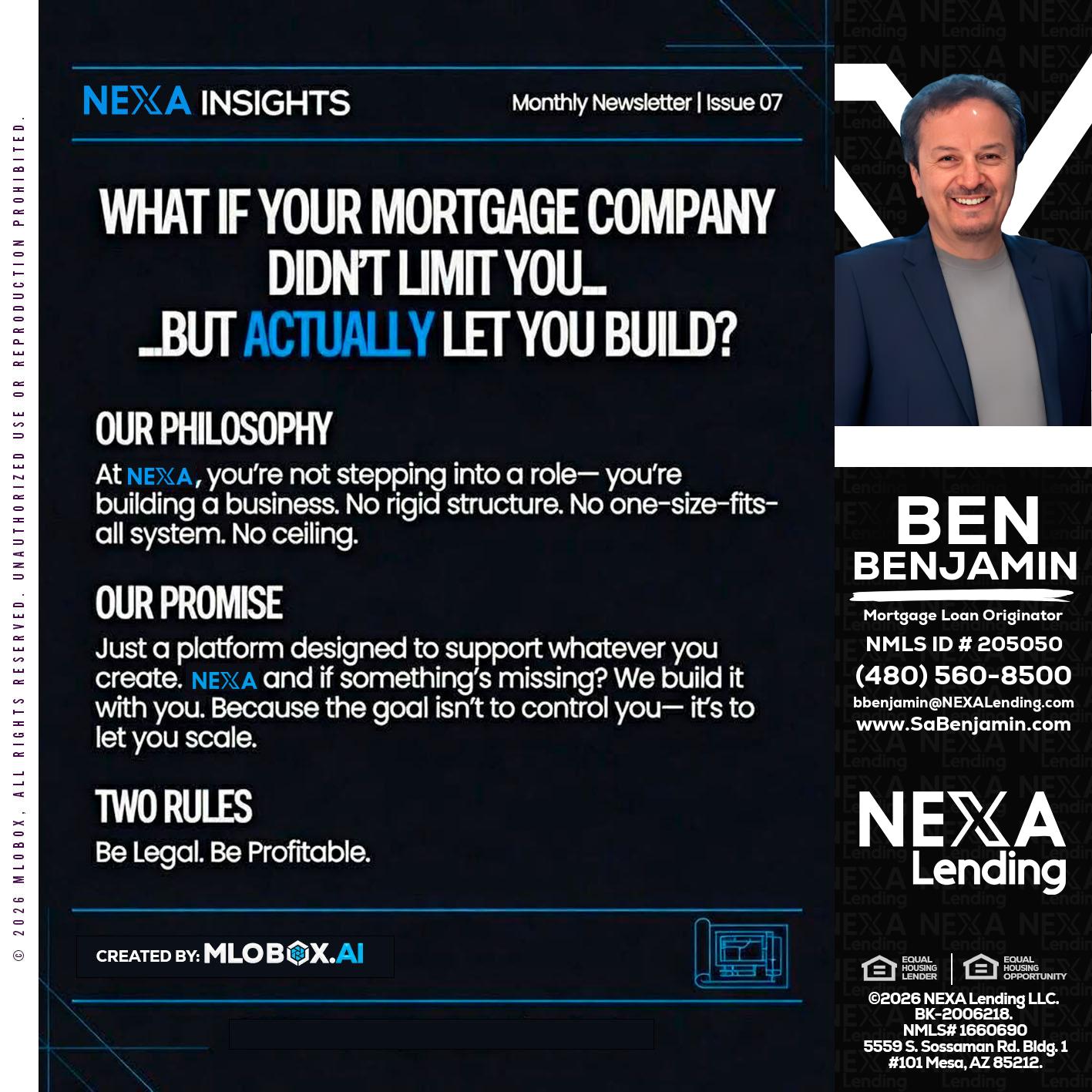 NEXA INSIGHTS - Ben Benjamin -Mortgage Loan Originator