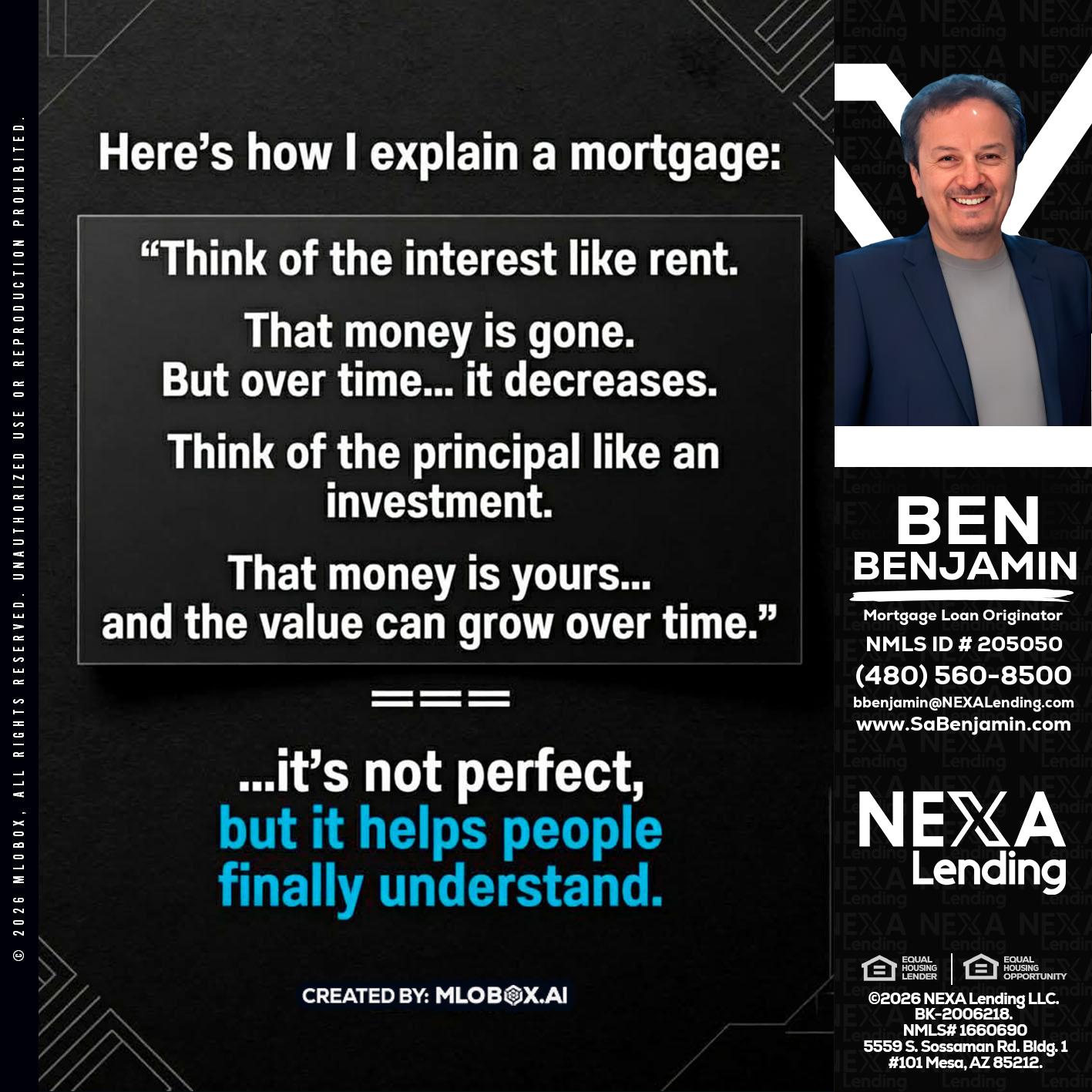 HERES NOW - Ben Benjamin -Mortgage Loan Originator