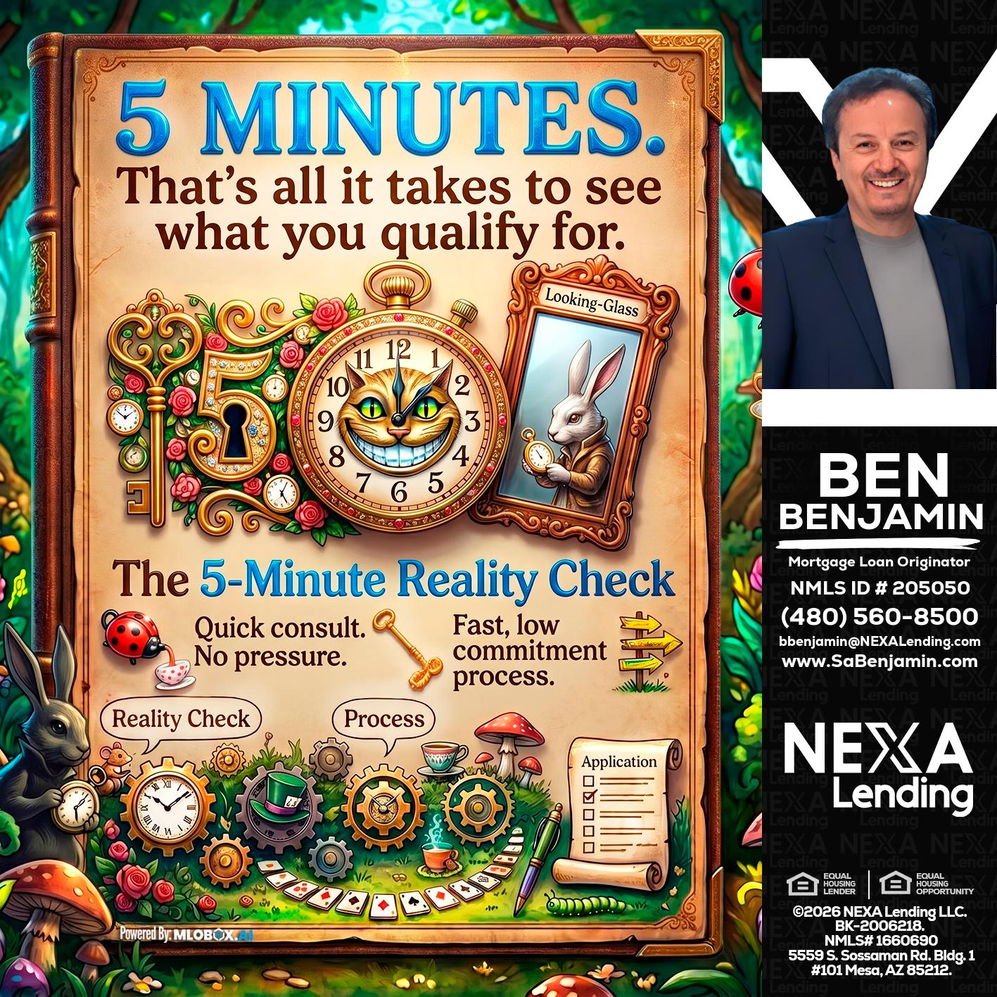 Reality Check! - Ben Benjamin -Mortgage Loan Originator
