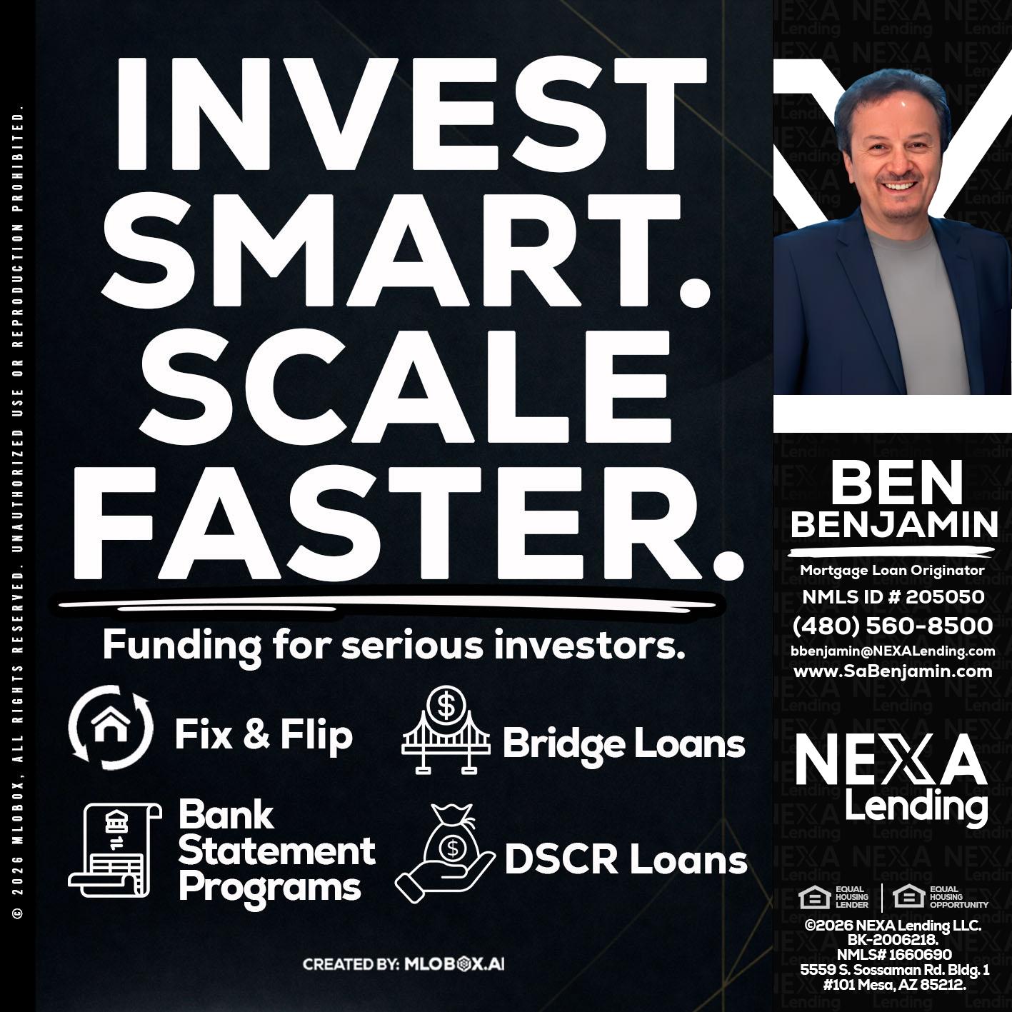 INVEST SMART - Ben Benjamin -Mortgage Loan Originator