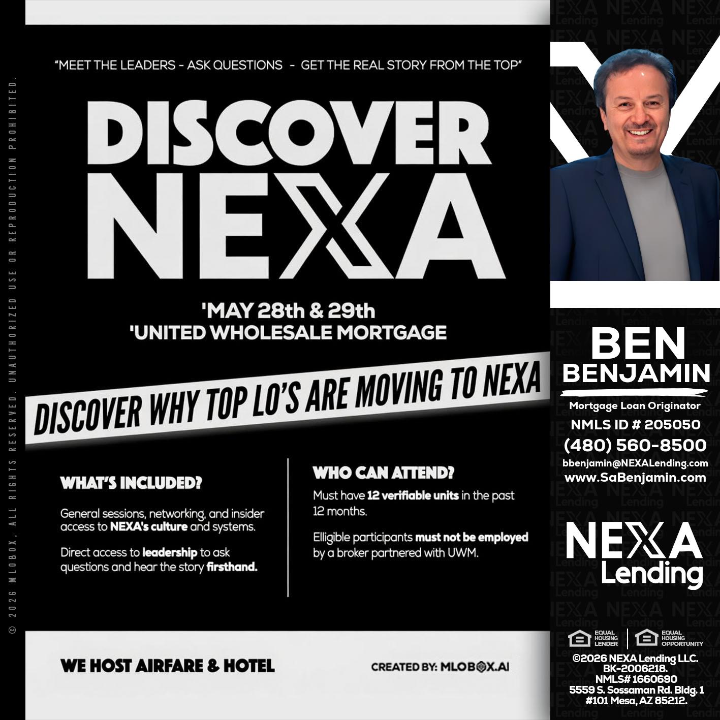DISCOVER NEXA - Ben Benjamin -Mortgage Loan Originator