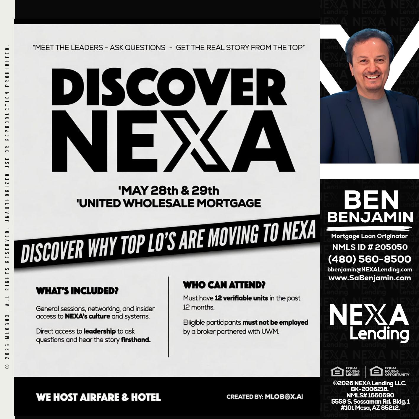 DISCOVER NEXA - Ben Benjamin -Mortgage Loan Originator