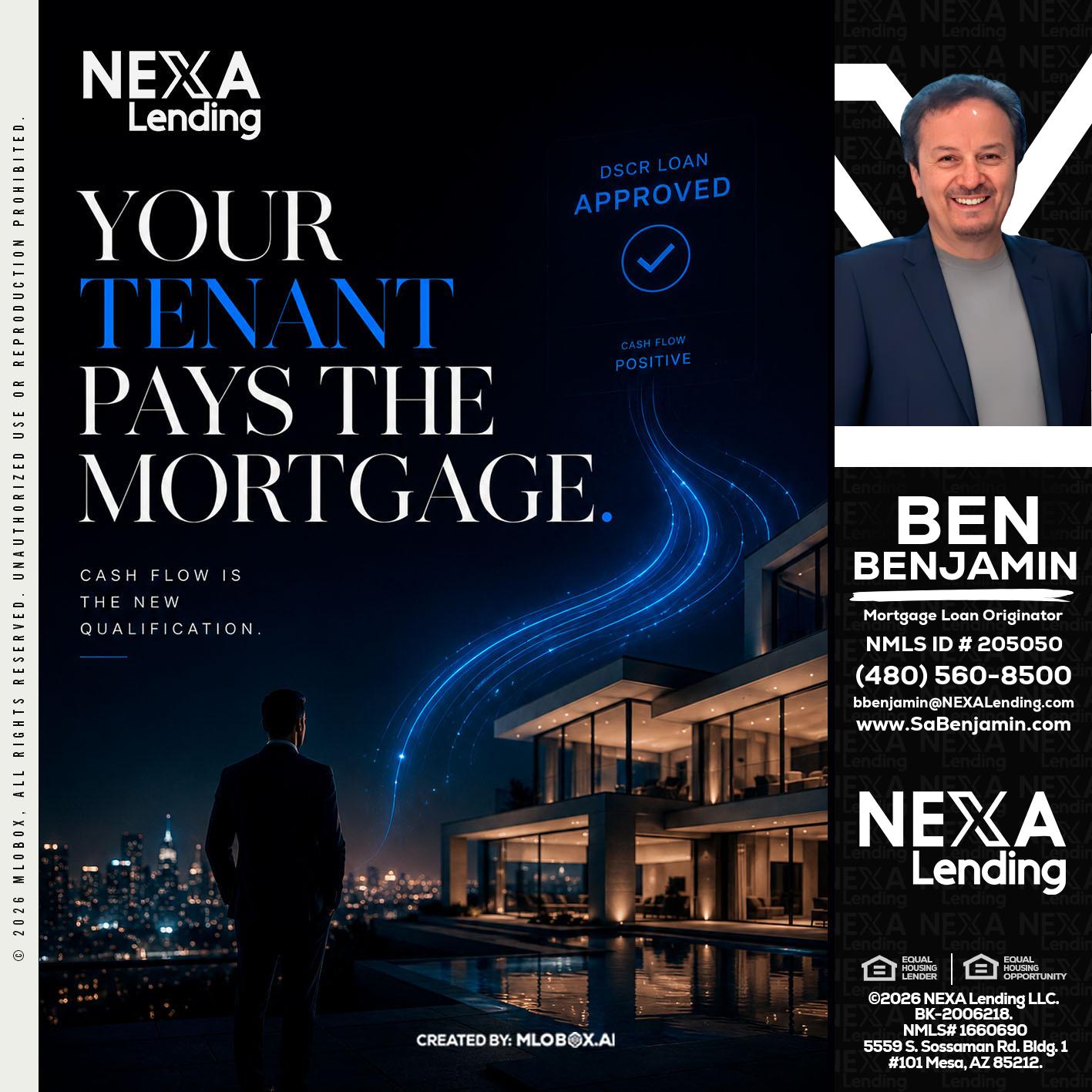 DSCR LOANS - Ben Benjamin -Mortgage Loan Originator