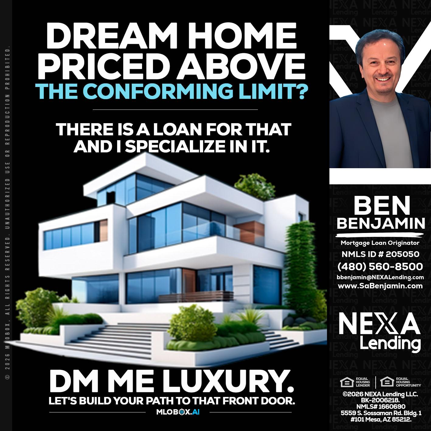 DREAM HOME - Ben Benjamin -Mortgage Loan Originator