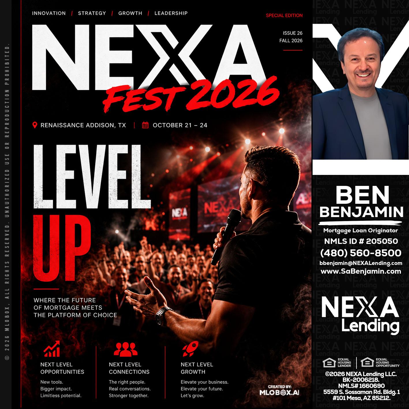 NEXA FEST 2026 - Ben Benjamin -Mortgage Loan Originator