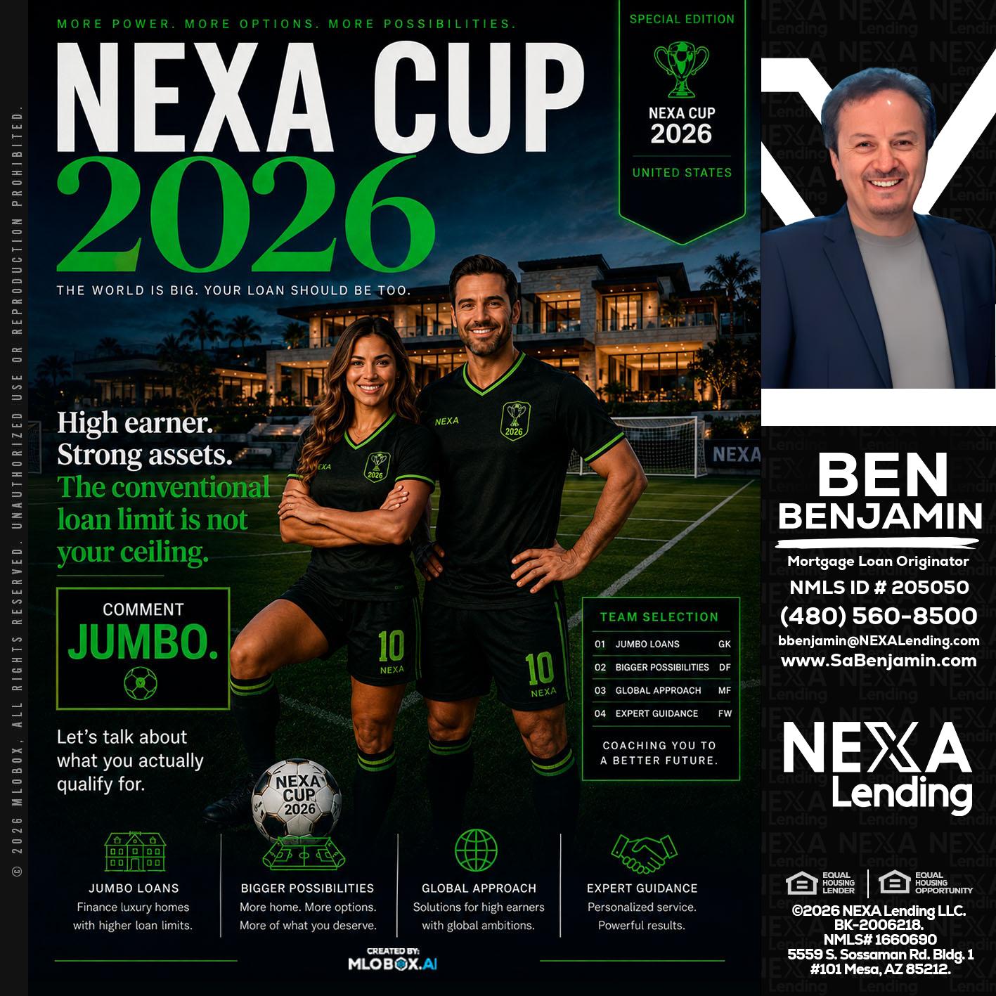 NEXA CUP 2026 - Ben Benjamin -Mortgage Loan Originator