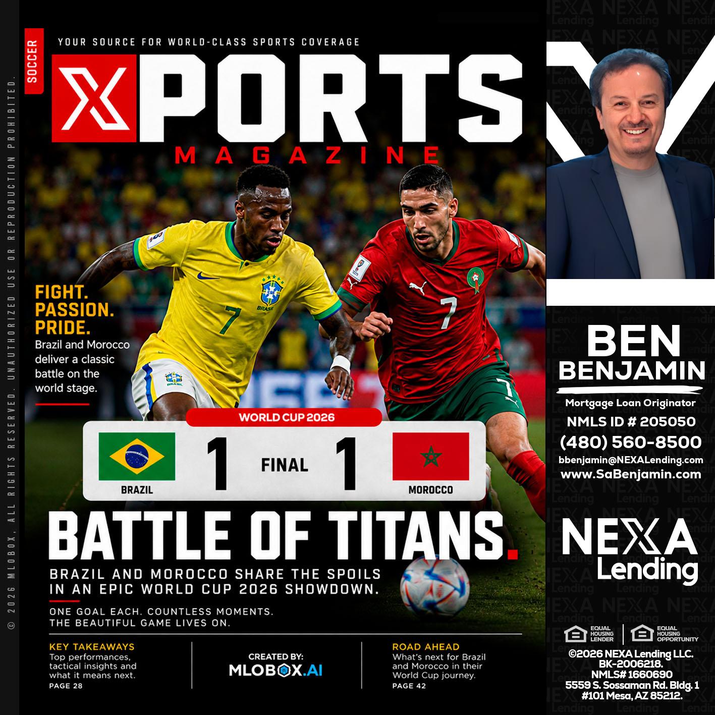 XPORTS - Ben Benjamin -Mortgage Loan Originator