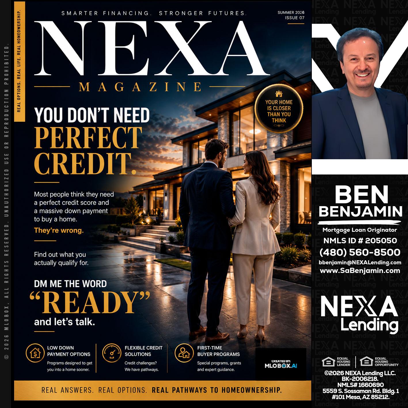 NEXA MAGAZINE - Ben Benjamin -Mortgage Loan Originator