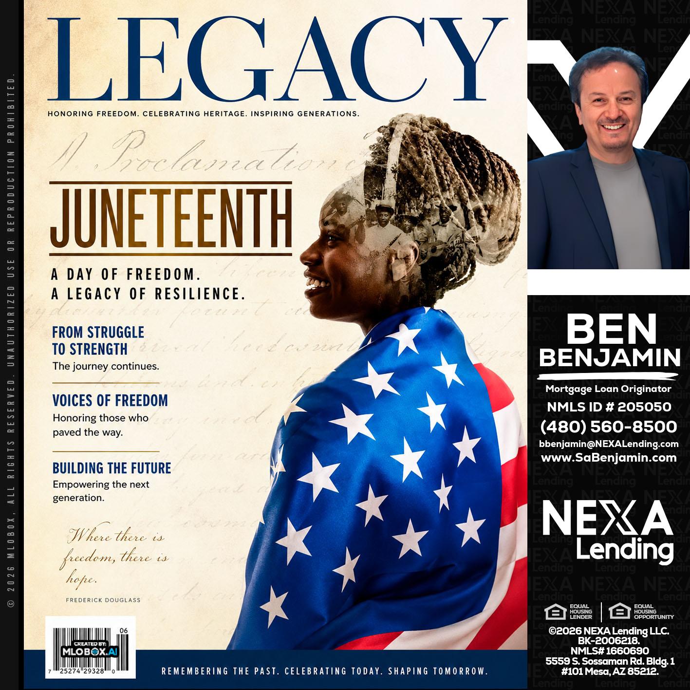 LEGACY - Ben Benjamin -Mortgage Loan Originator