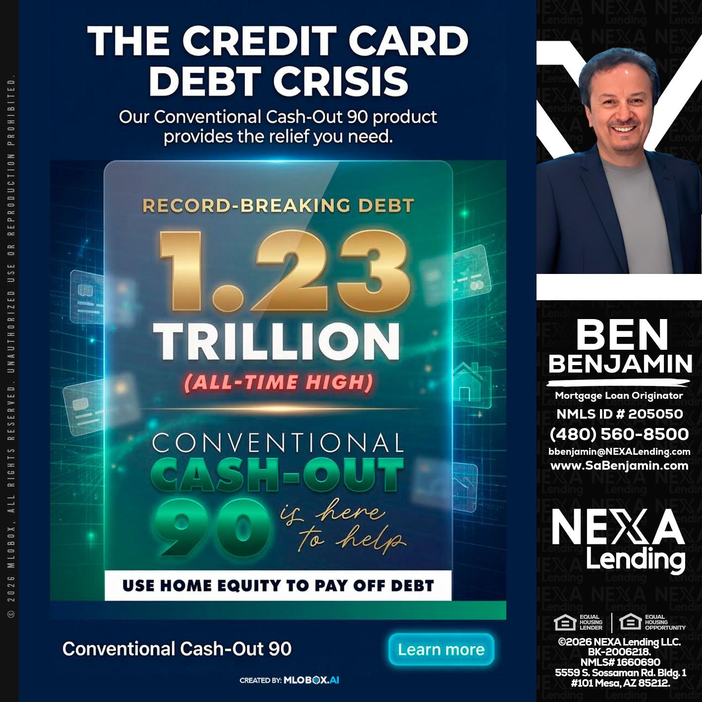 THE CREDIT CARD - Ben Benjamin -Mortgage Loan Originator