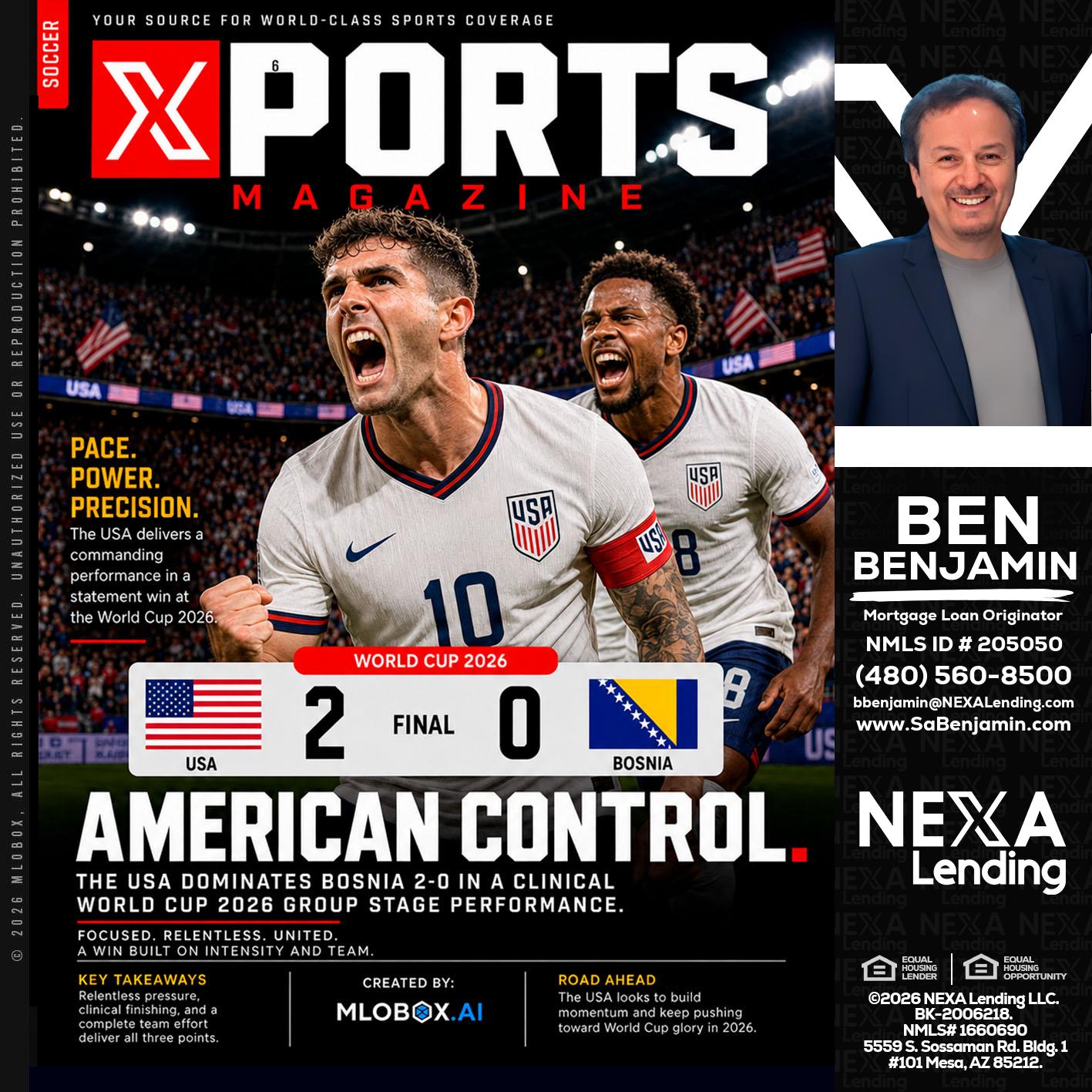 AMERICAN CONTROL - Ben Benjamin -Mortgage Loan Originator