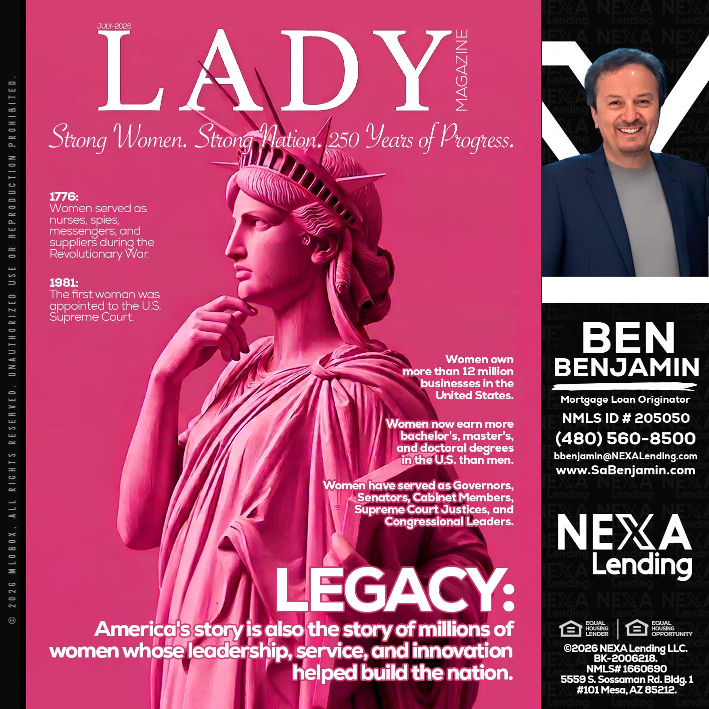 LADY LIBERTY! - Ben Benjamin -Mortgage Loan Originator