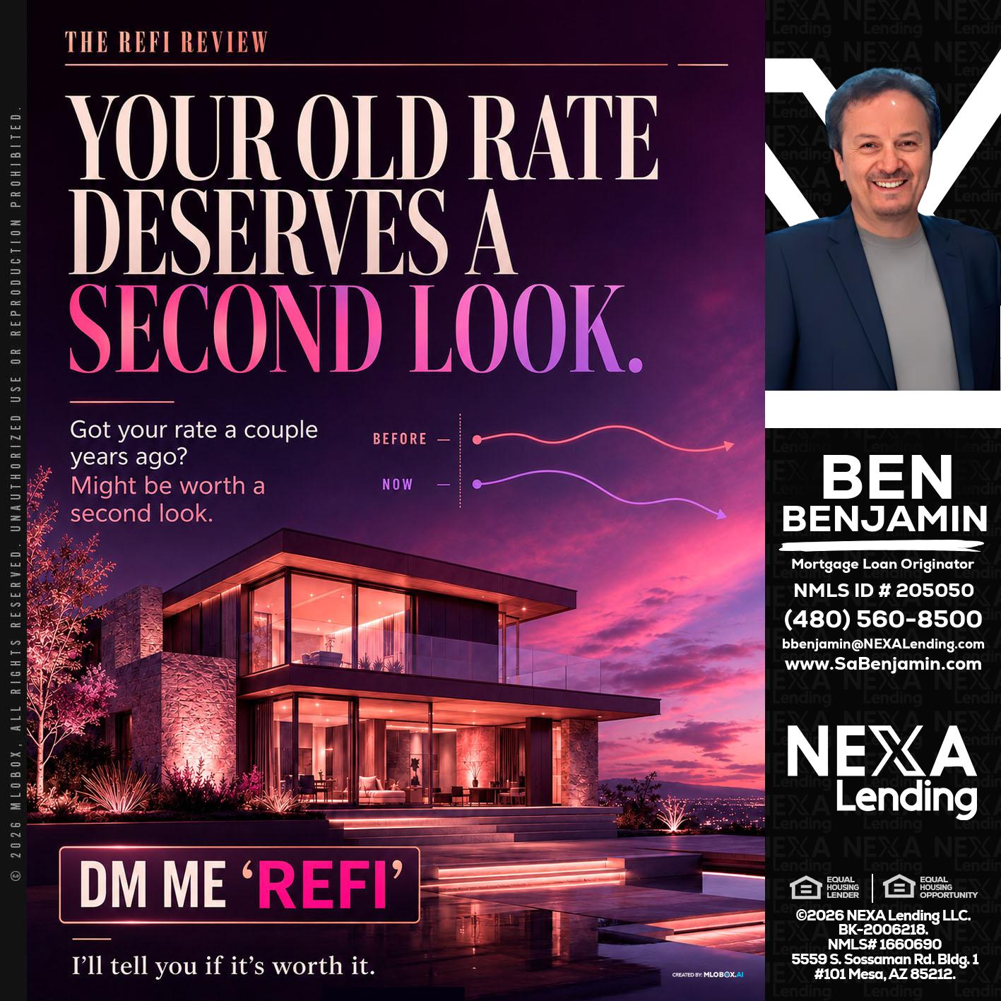 YOUR OLD - Ben Benjamin -Mortgage Loan Originator
