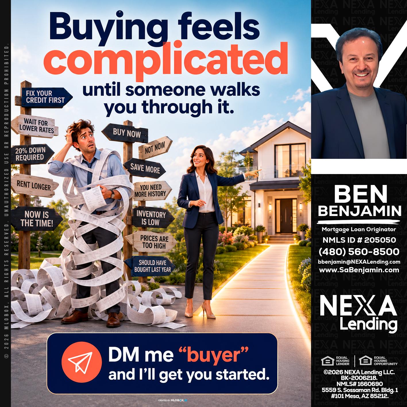 buying feels - Ben Benjamin -Mortgage Loan Originator