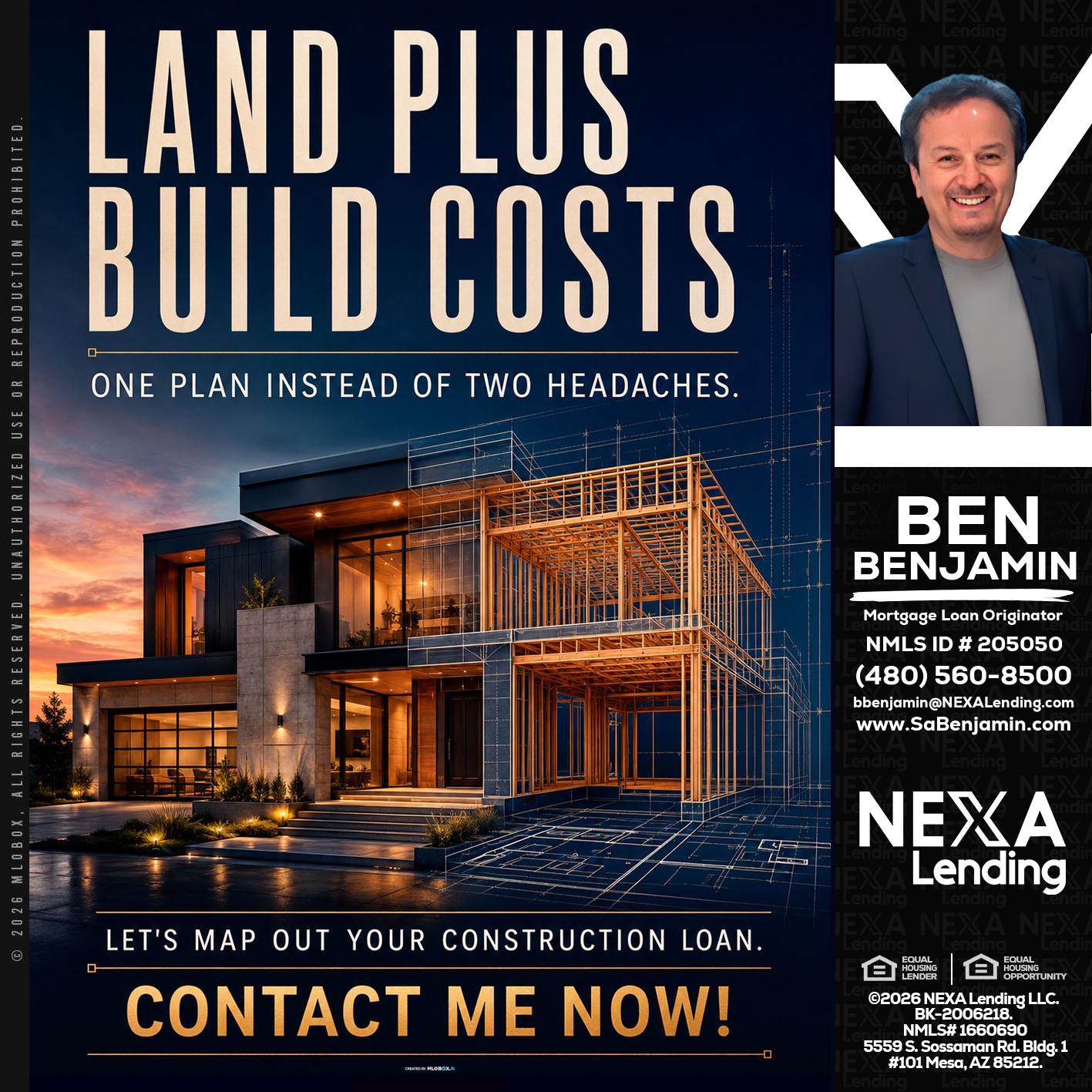 LAND PLUS - Ben Benjamin -Mortgage Loan Originator